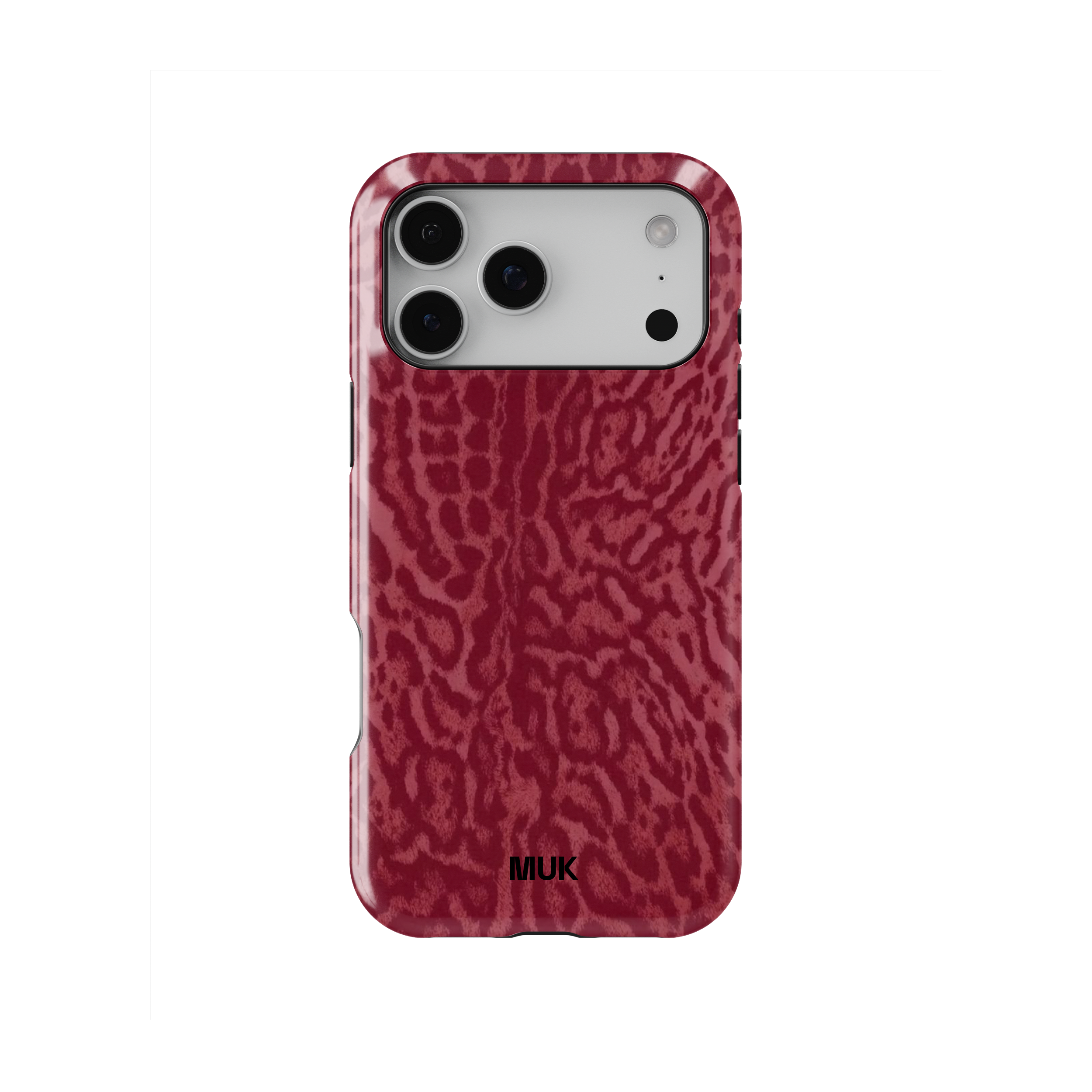 Tough Magsafe Case - Red Animal Print