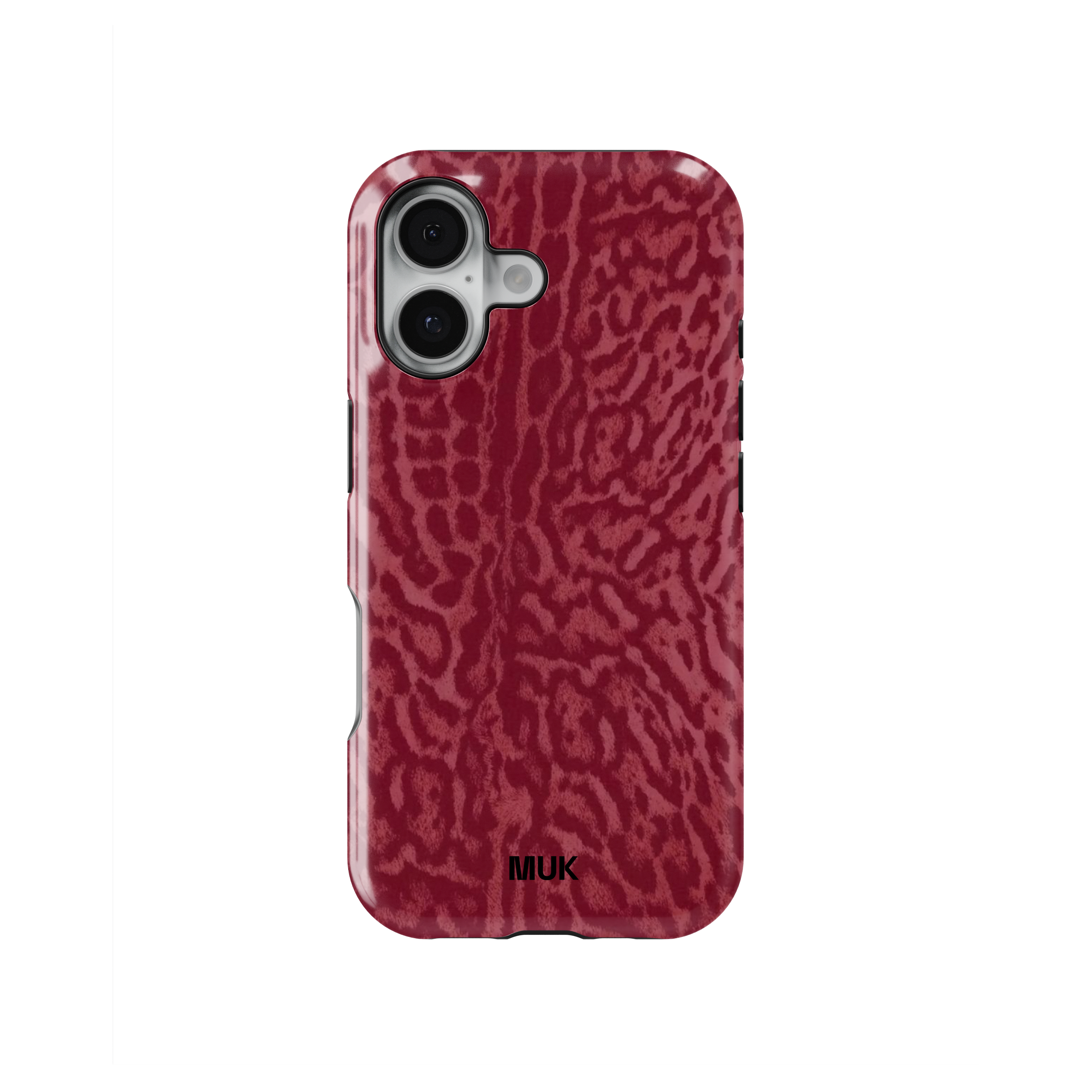 Tough Magsafe Case - Red Animal Print