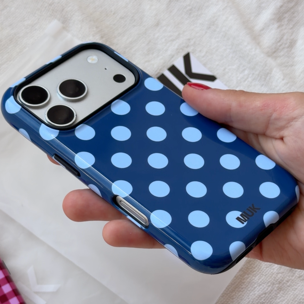Funda de móvil Tough Magsafe - Small Dots Blue