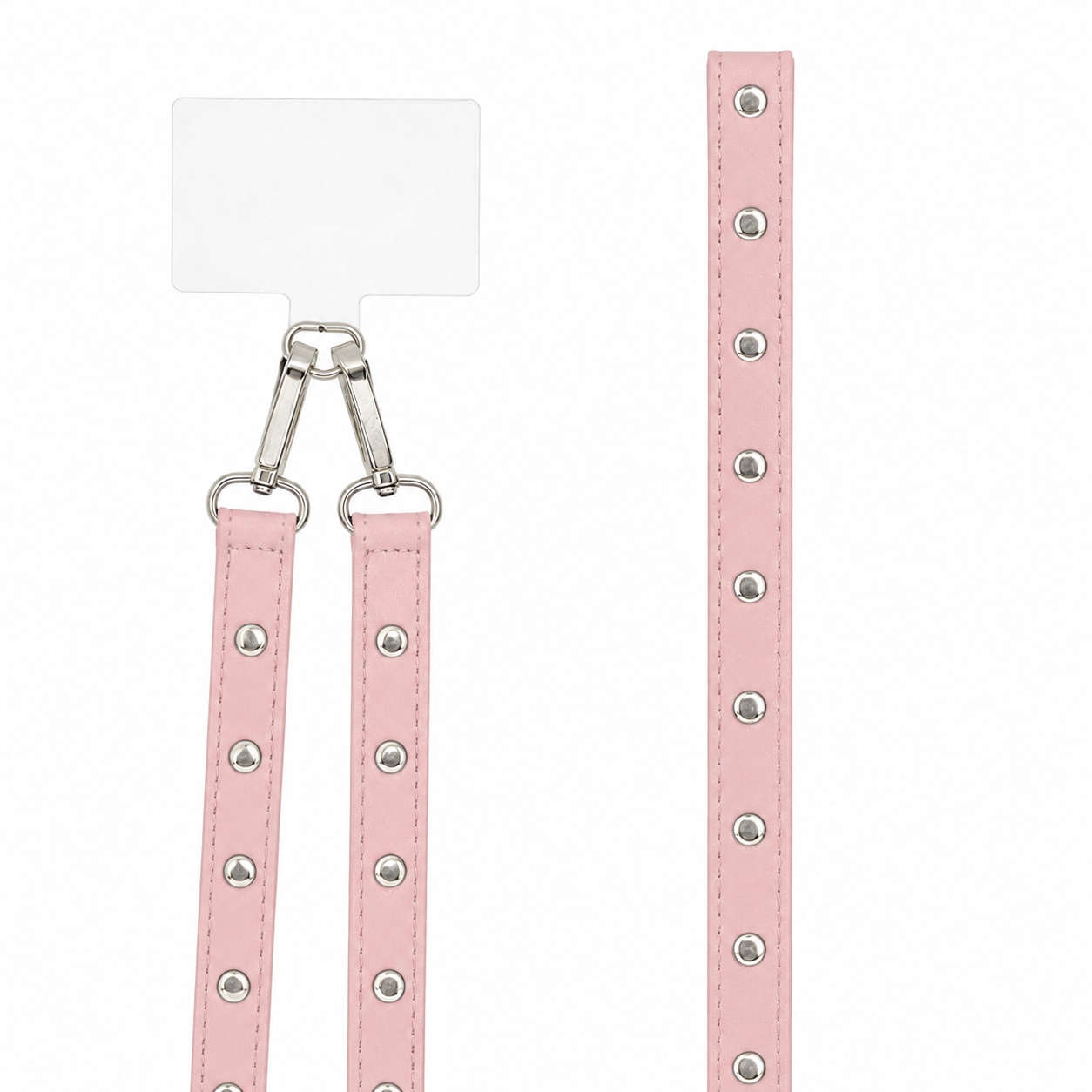 Cuerda piel tachas - Pink