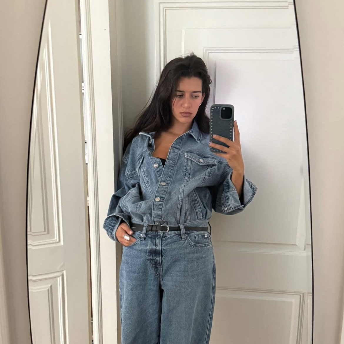 Denim Studs Phone Case