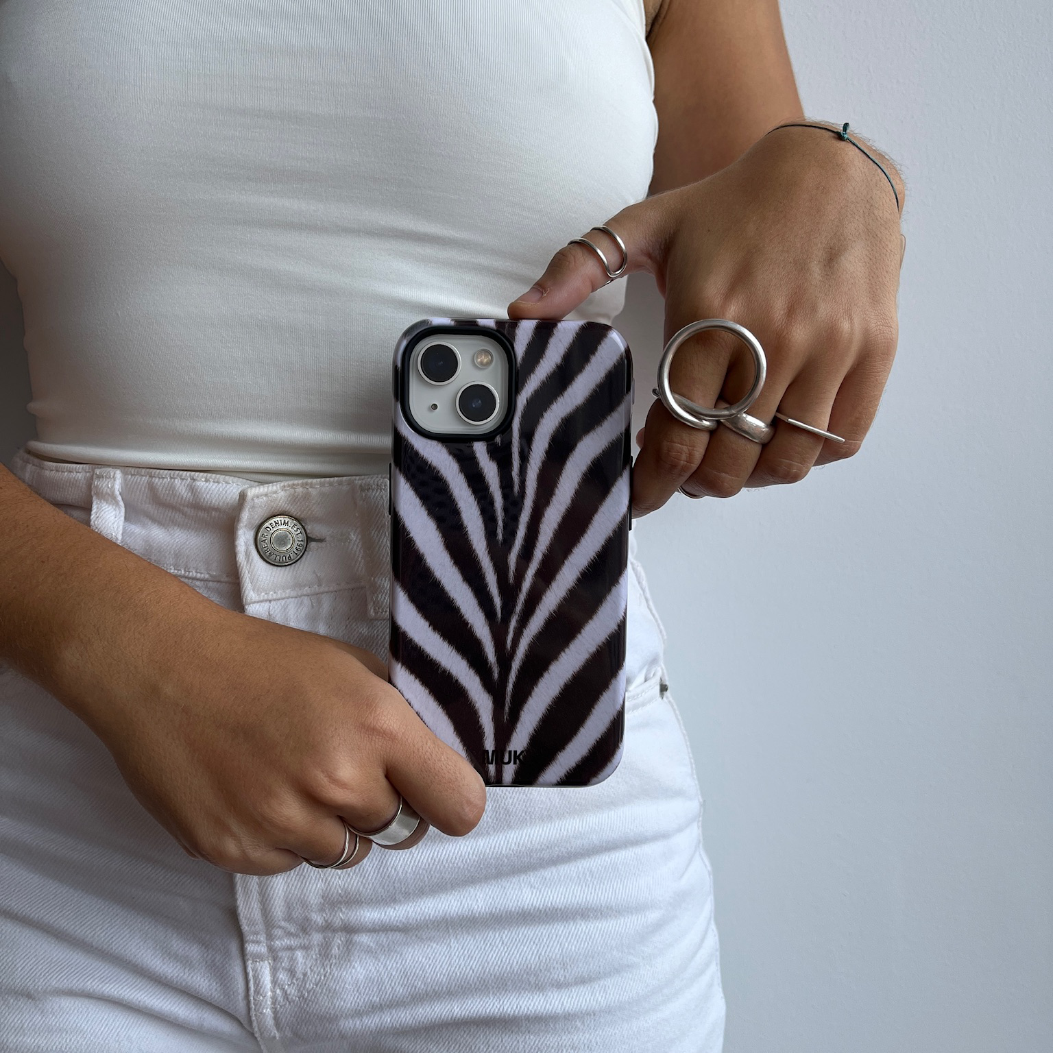 Tough Magsafe cell phone case - Zebra