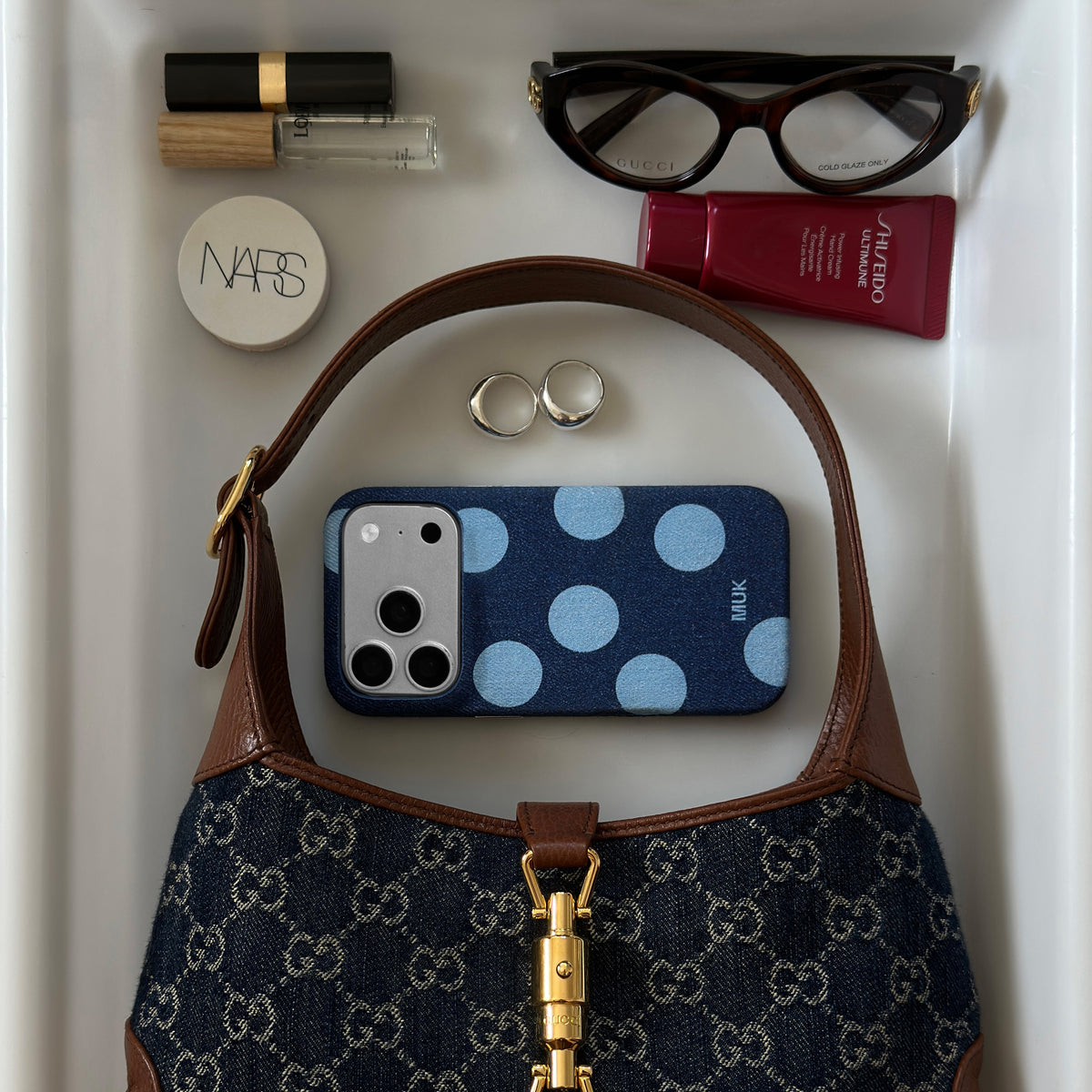 Funda de móvil Denim Dots Case