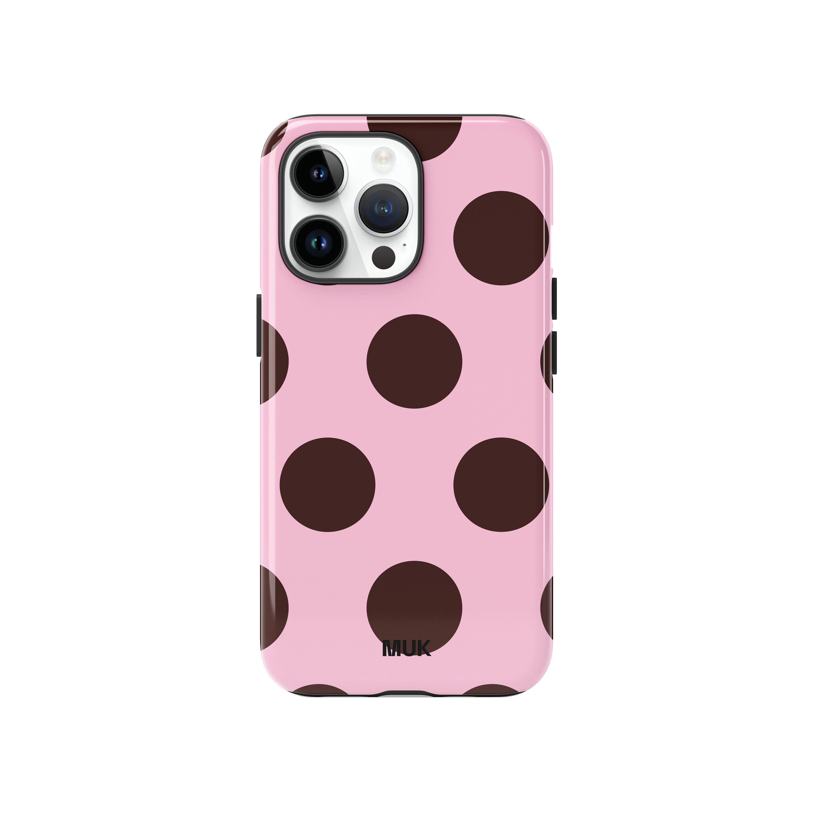 Funda de móvil Tough Magsafe - Dots Pink Brown