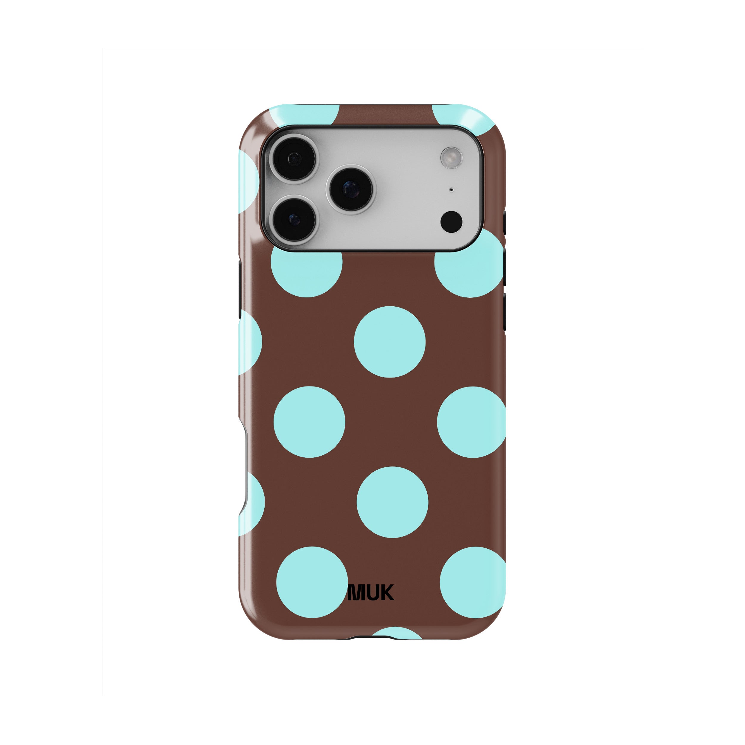 Funda de móvil Tough Magsafe - Big Dots Brown Turquoise