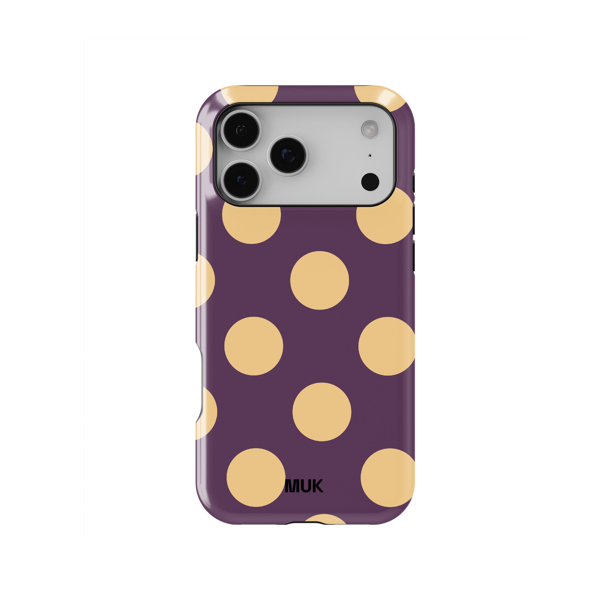 Funda de móvil Tough Magsafe - Big Dots Purple Yellow