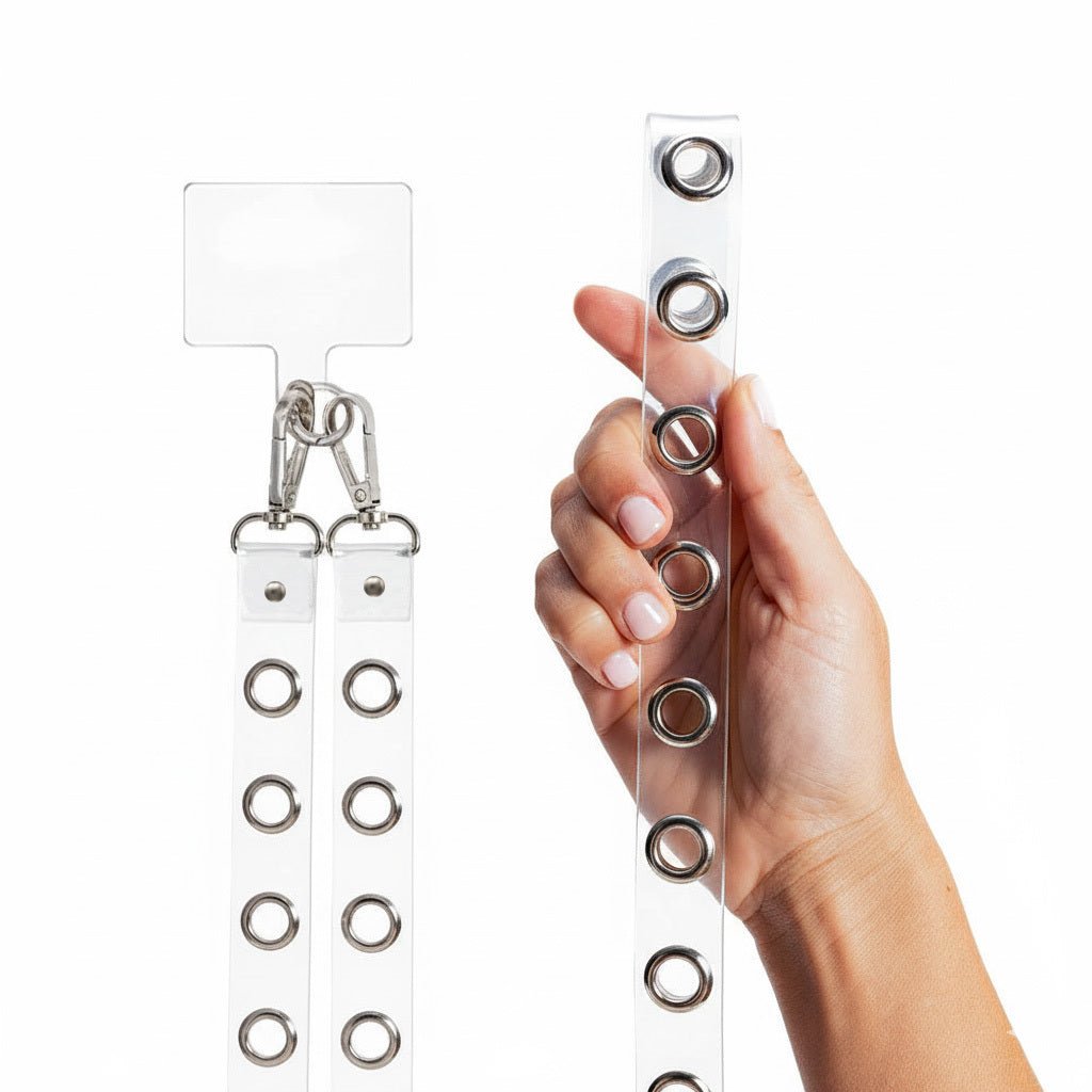 Cuerda tachas transparente