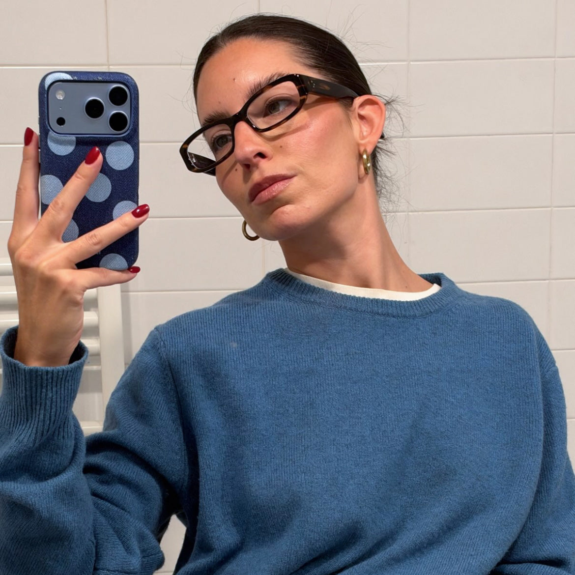 Funda de móvil Denim Dots Case