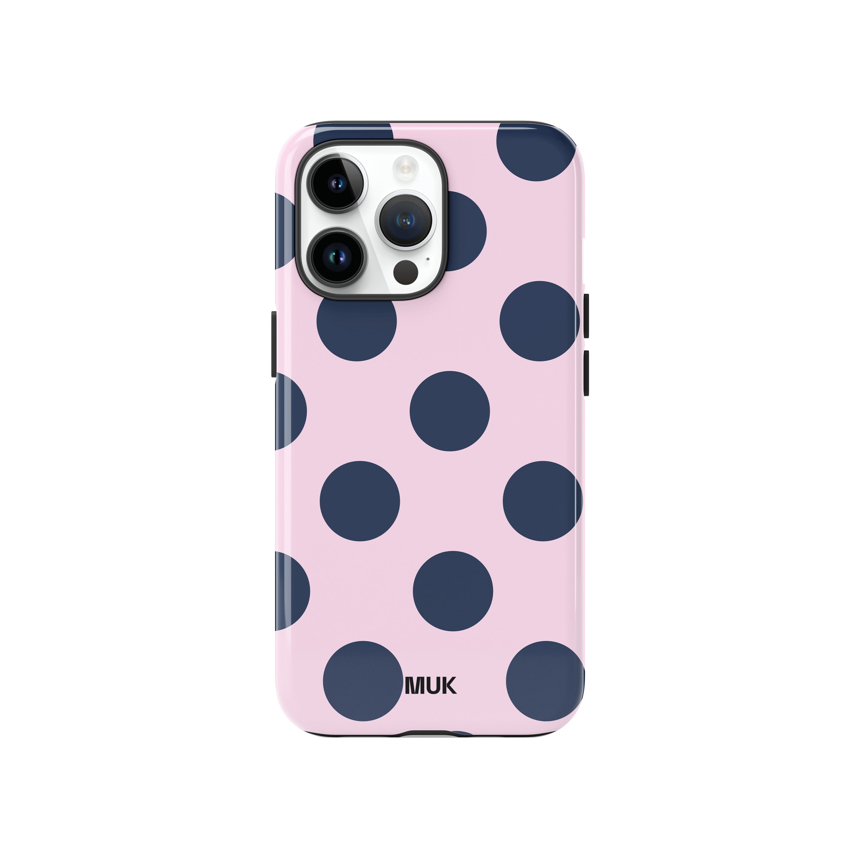 Funda de móvil Tough Magsafe - Big Dots Pink Navy