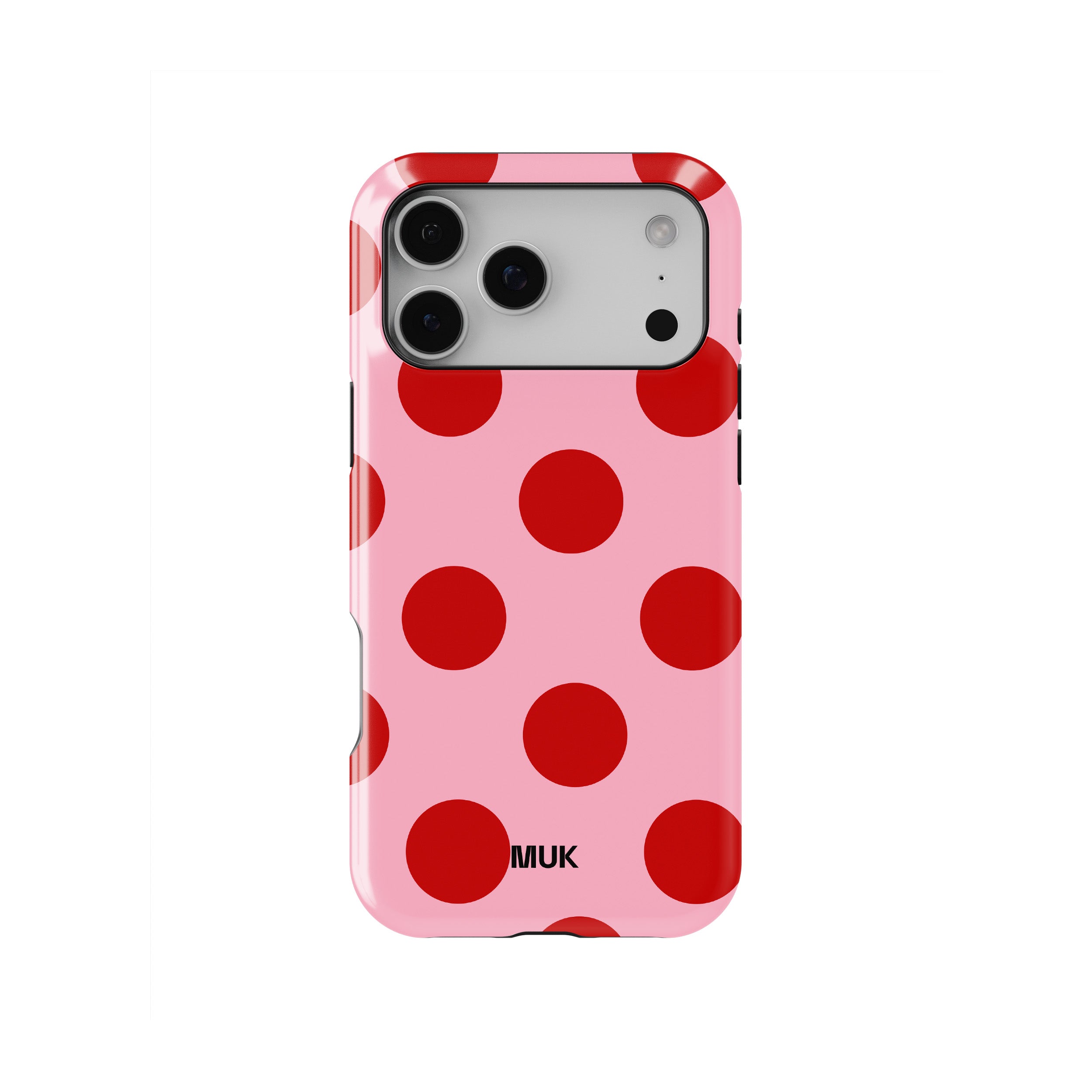 Funda de móvil Tough Magsafe - Big Dots Pink Red