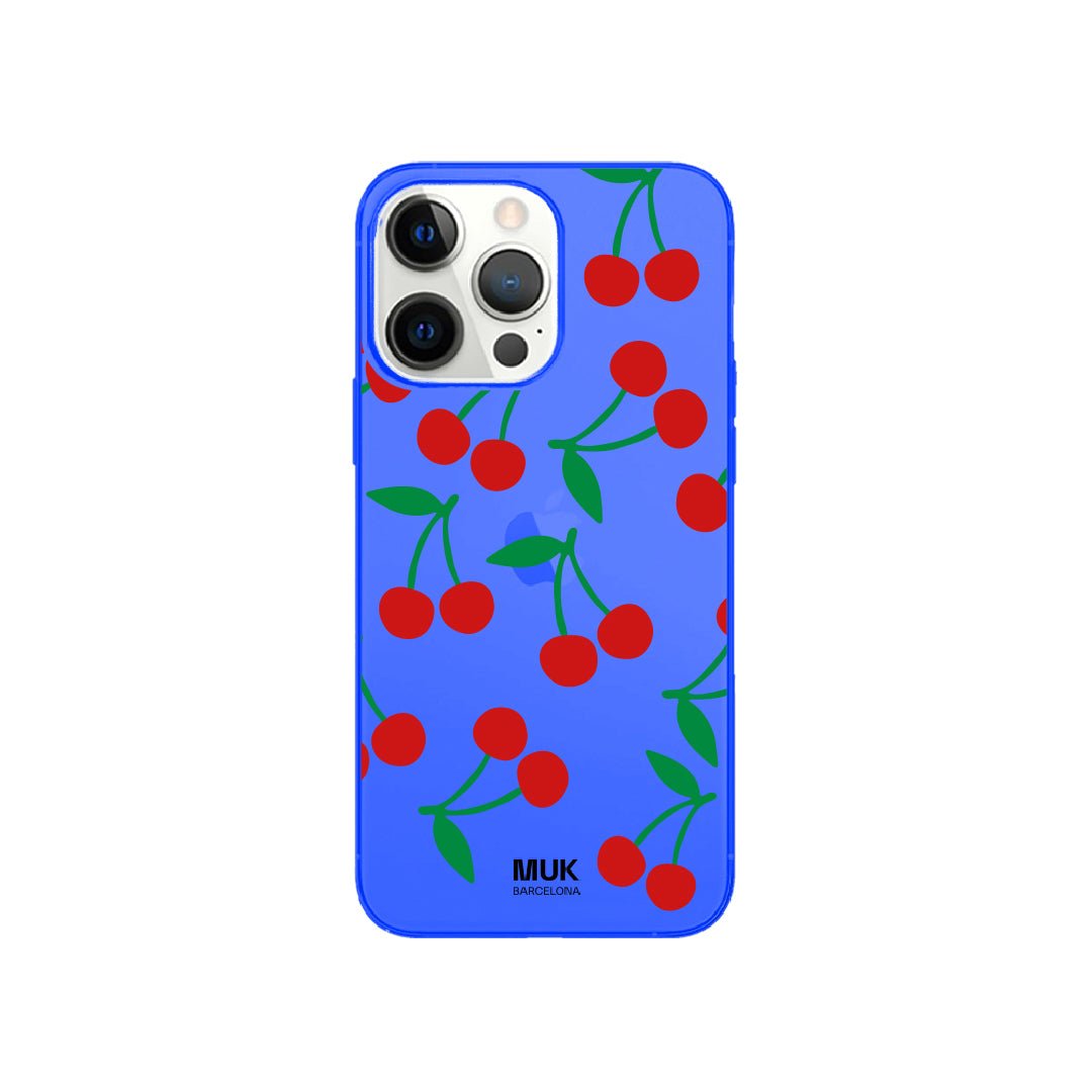 Funda de móvil Cherry - Fluor Blue