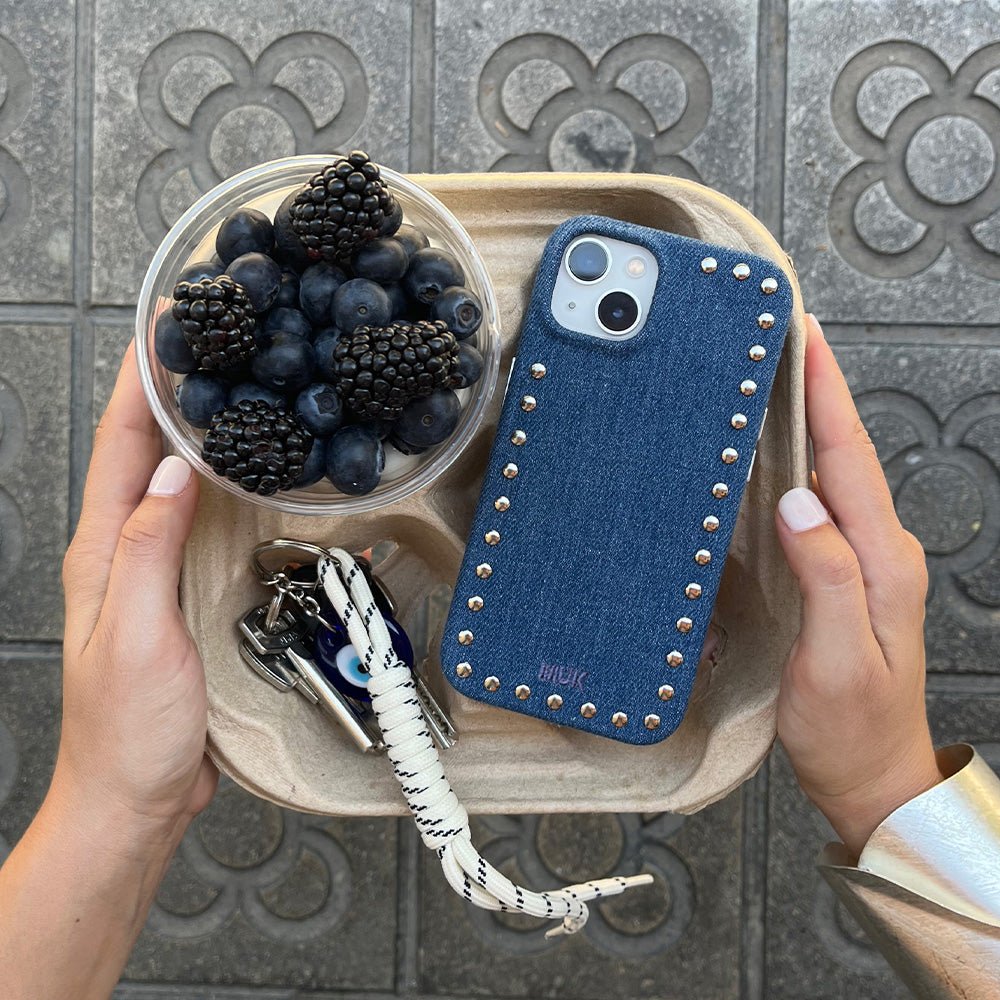 Funda de móvil Denim Studs Case