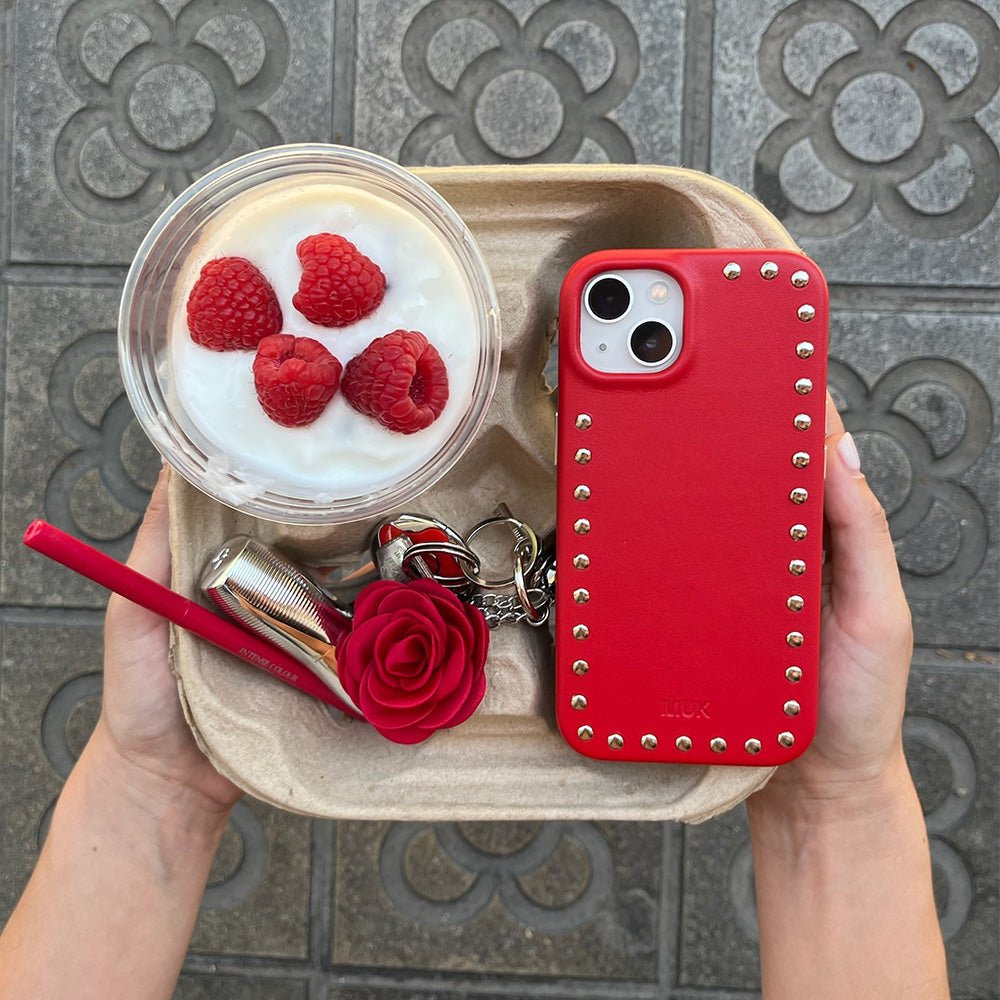Funda de móvil Red Studs Case