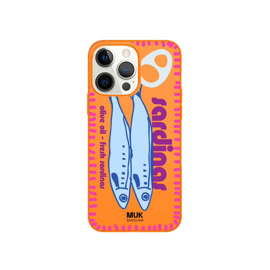 Funda de móvil Sardines - Fluor Orange