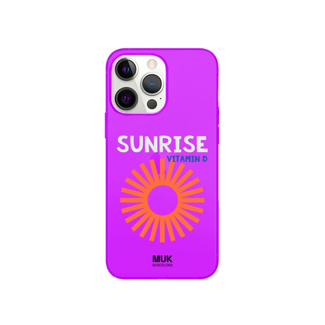 Funda de móvil Sunrise - Fluor Purple