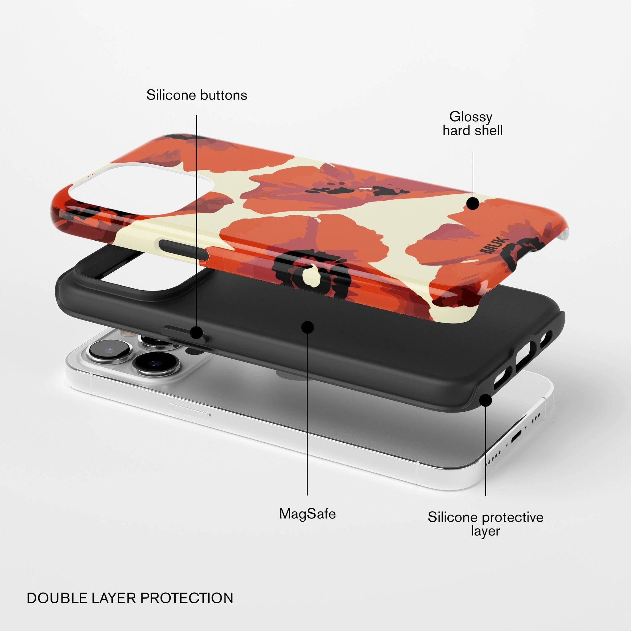 Funda de móvil Tough Magsafe - Amapolas Yellow