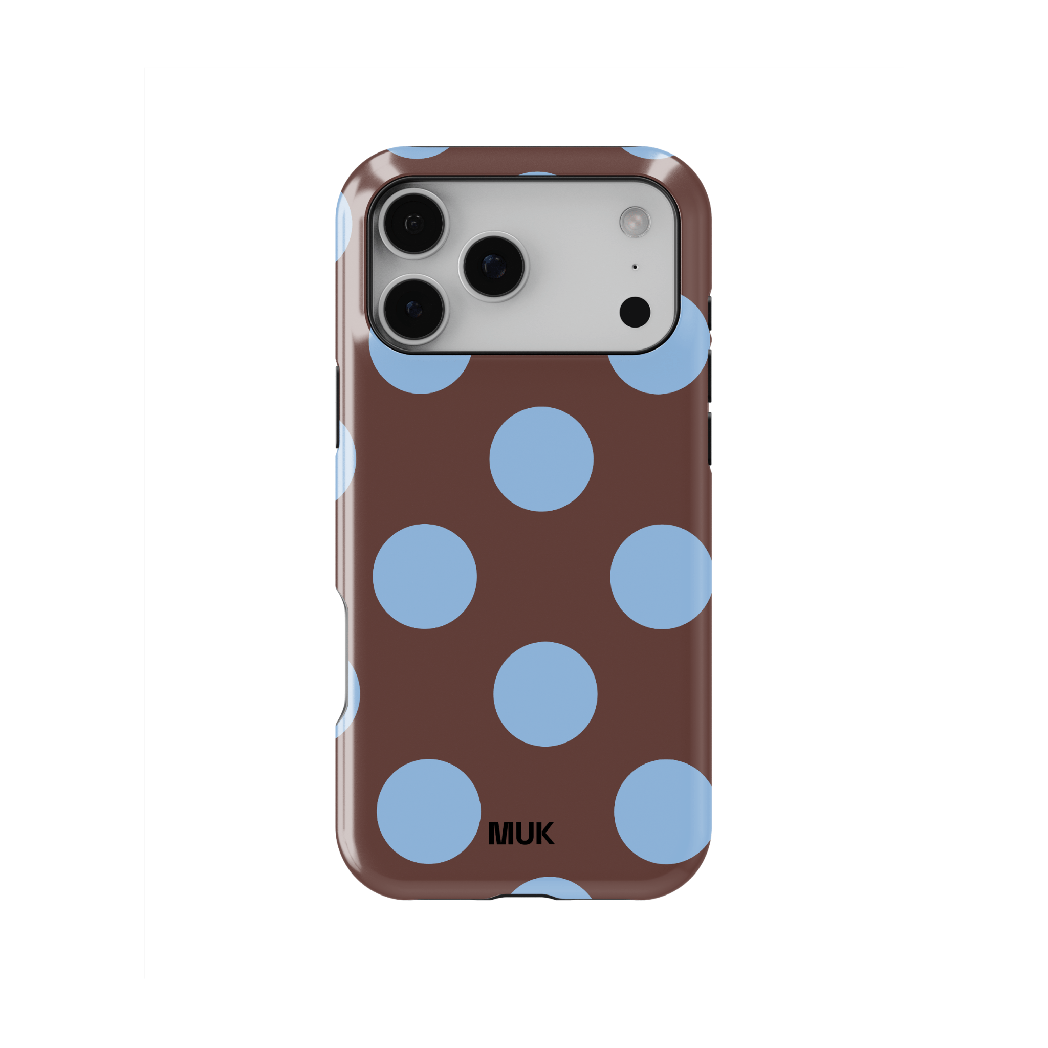 Funda de móvil Tough Magsafe - Big Dots Brown Blue