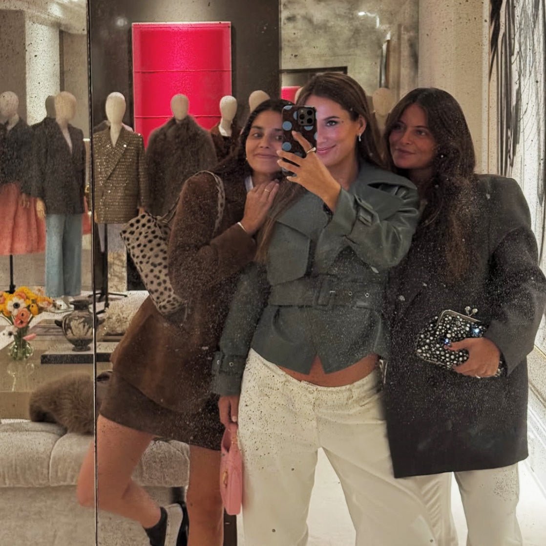 Funda de móvil Tough Magsafe - Big Dots Brown Blue