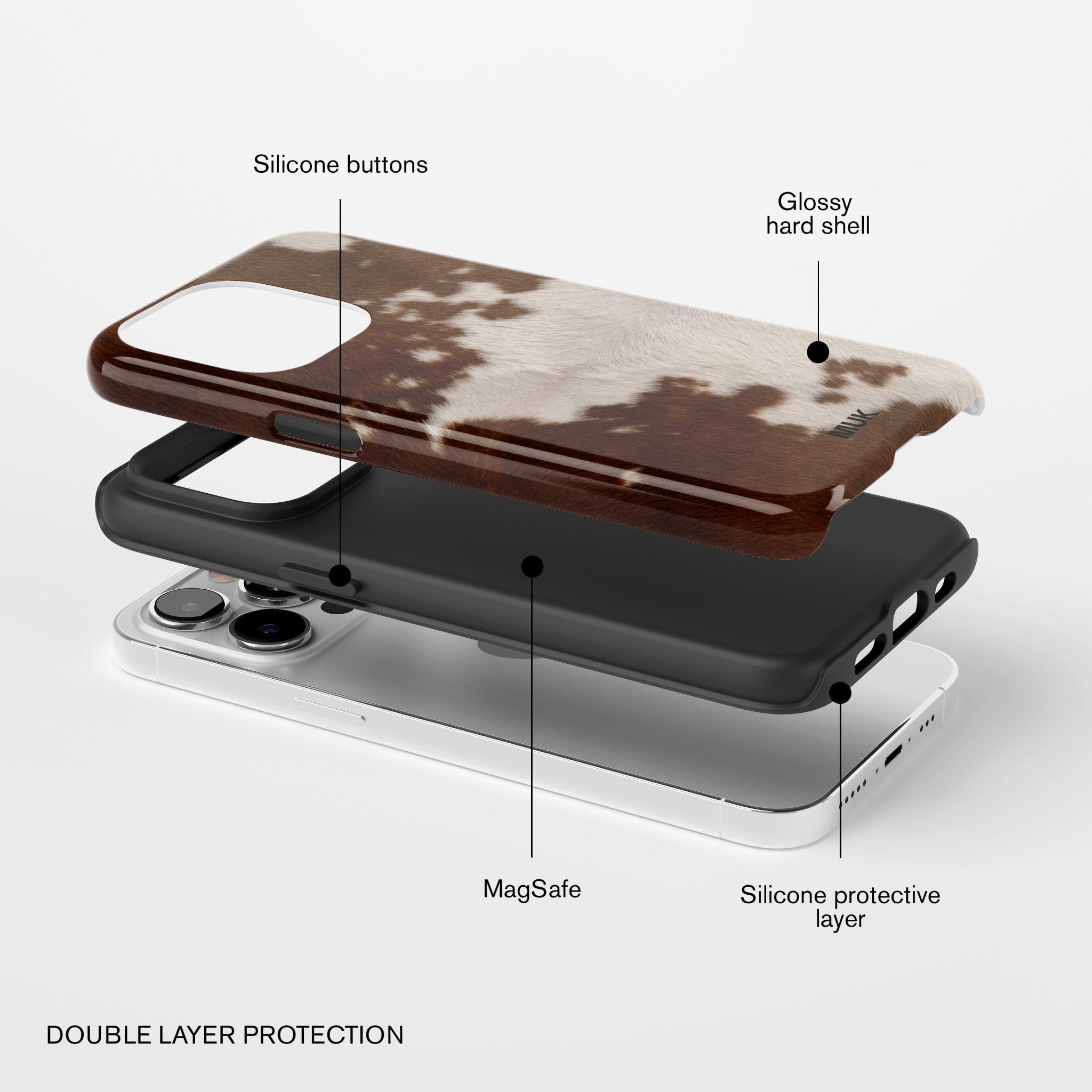 Funda de móvil Tough Magsafe - Real Cow