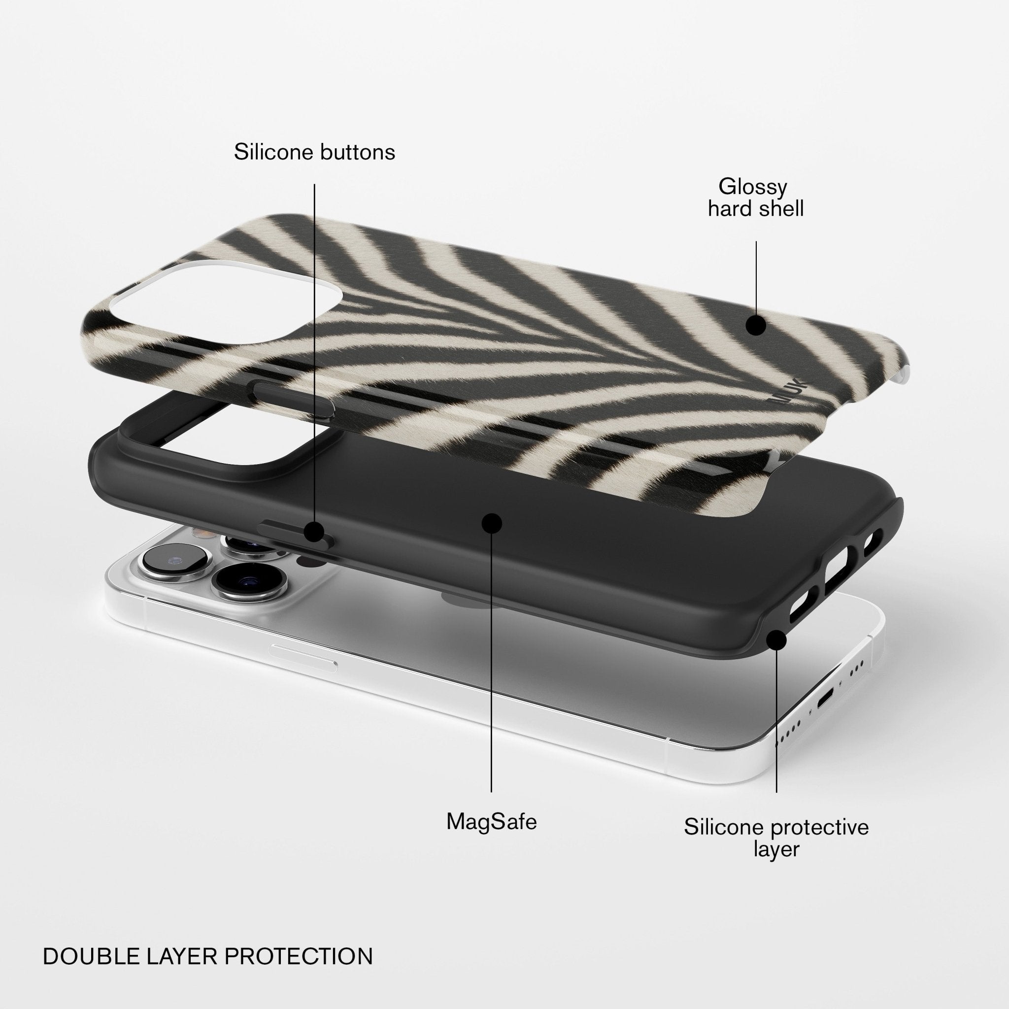 Funda de móvil Tough Magsafe - Zebra