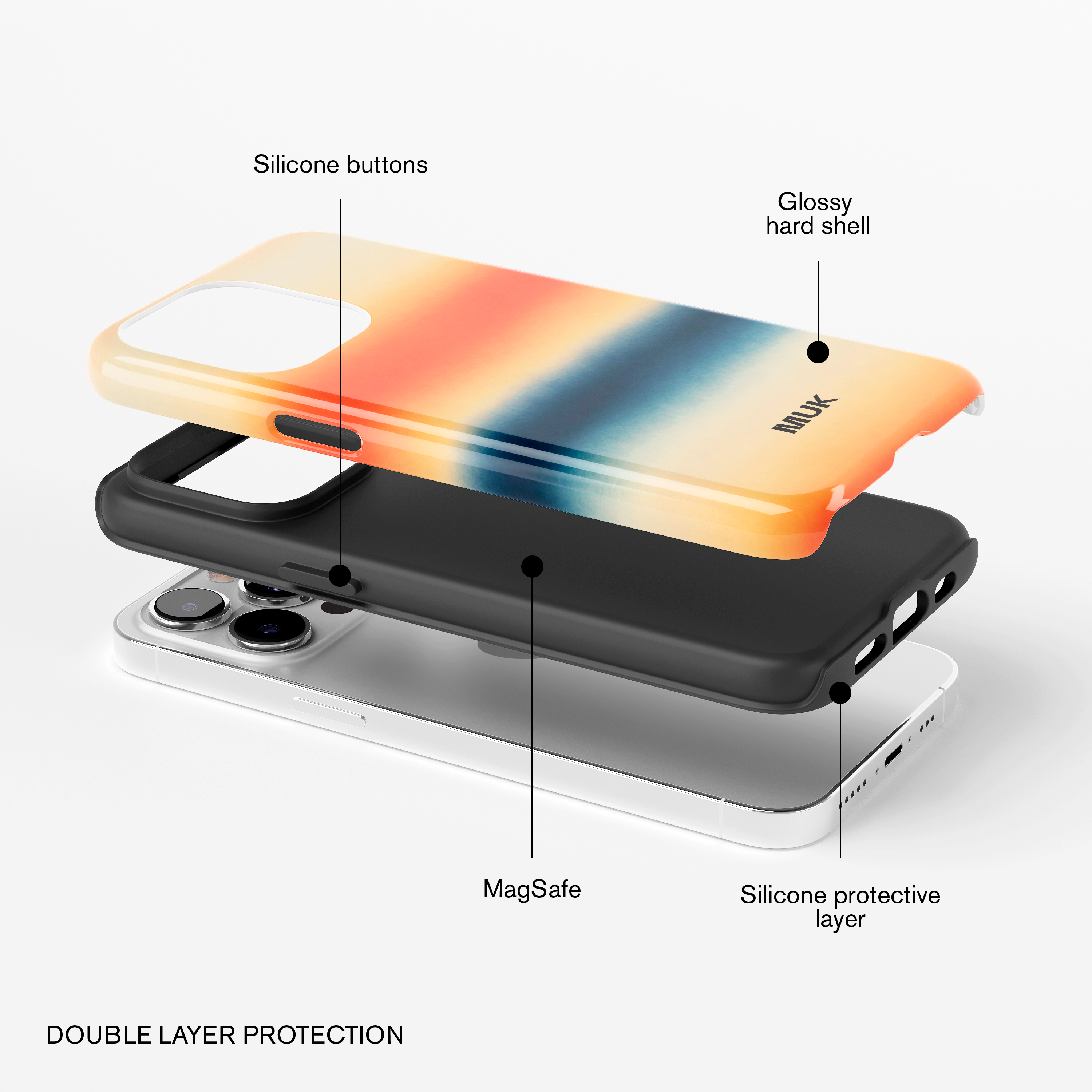 Funda de móvil Tough Magsafe -Soft Gradient