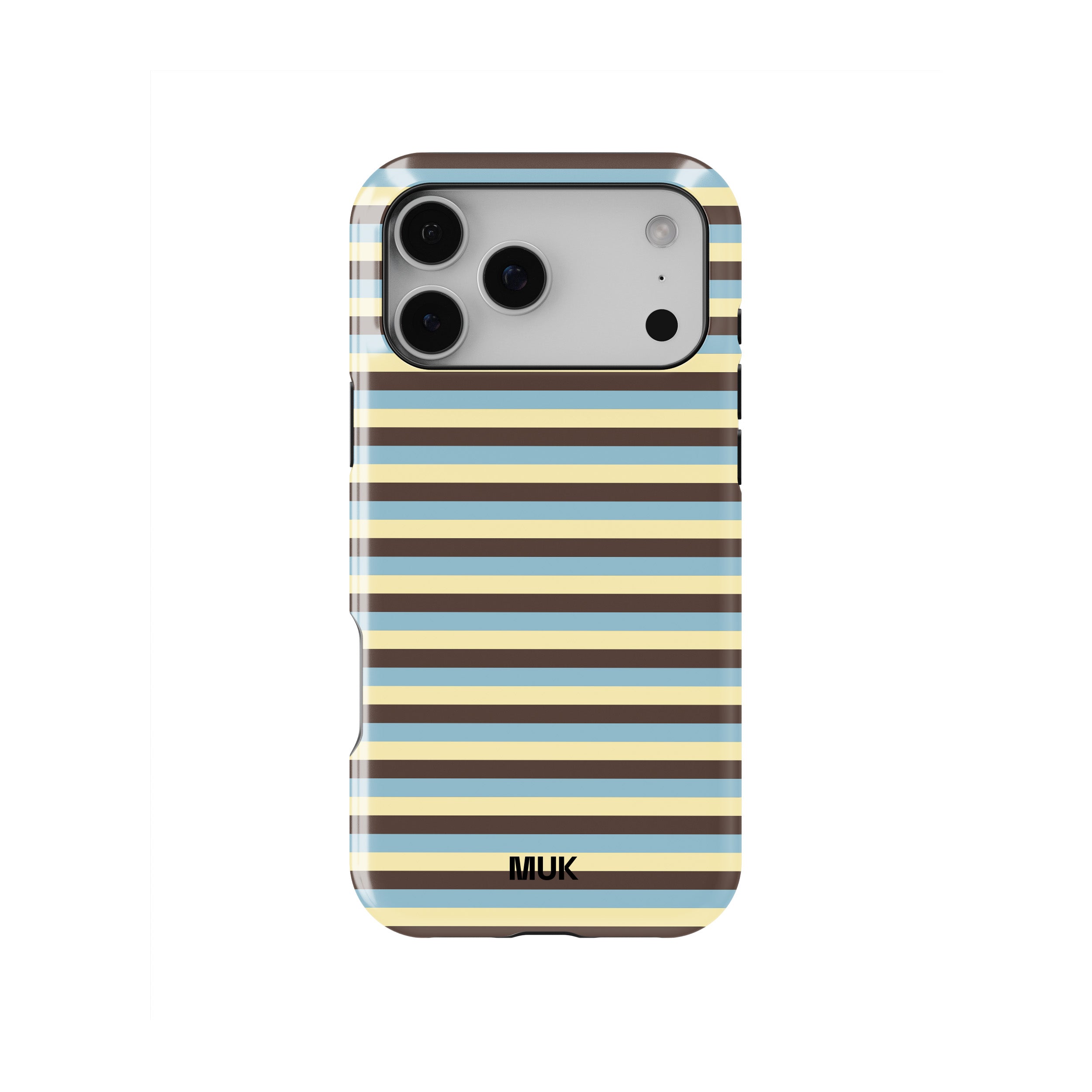 Funda de móvil Tough Magsafe - Horizontal Stripes Blue Yellow