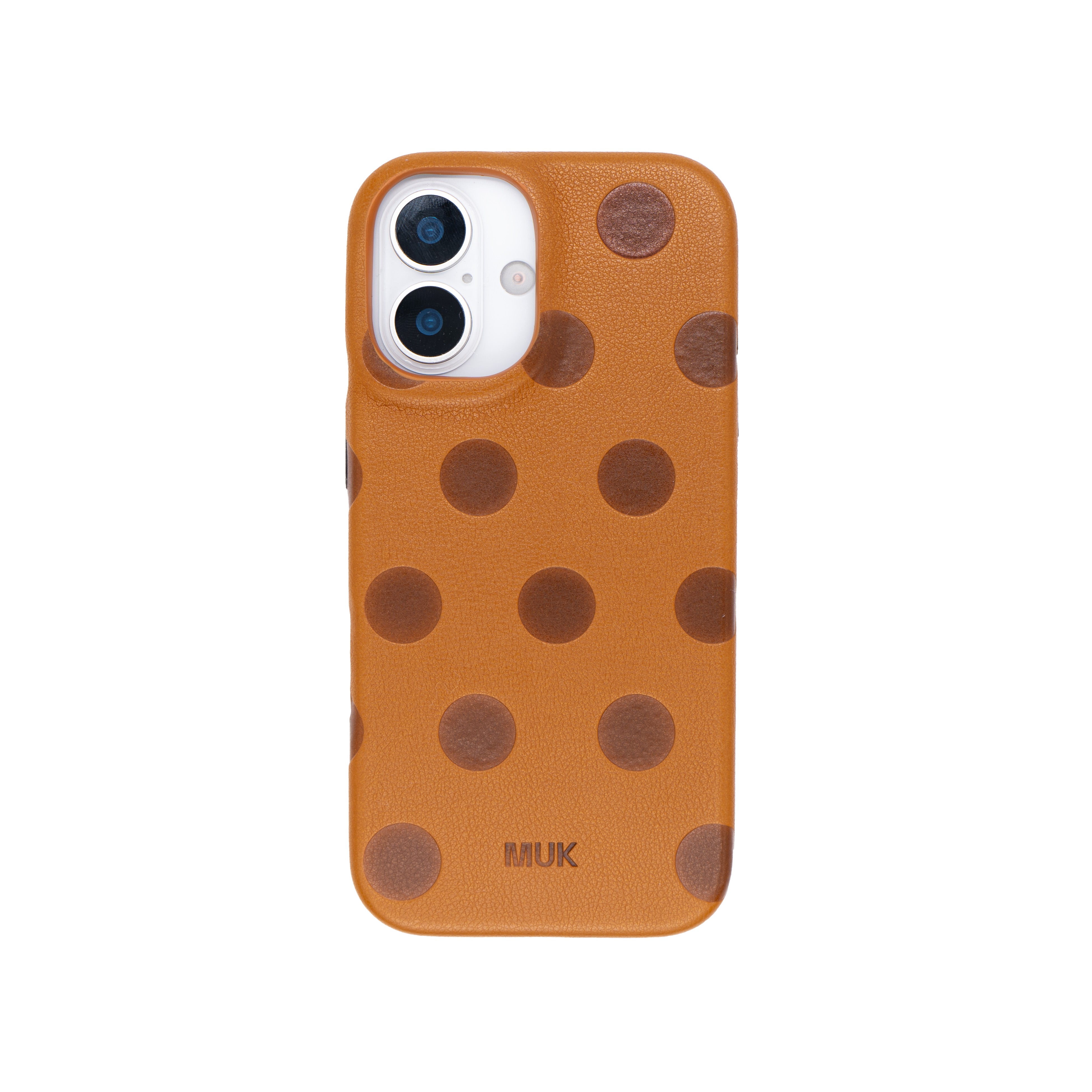 Camel Leather Dots Phone Case