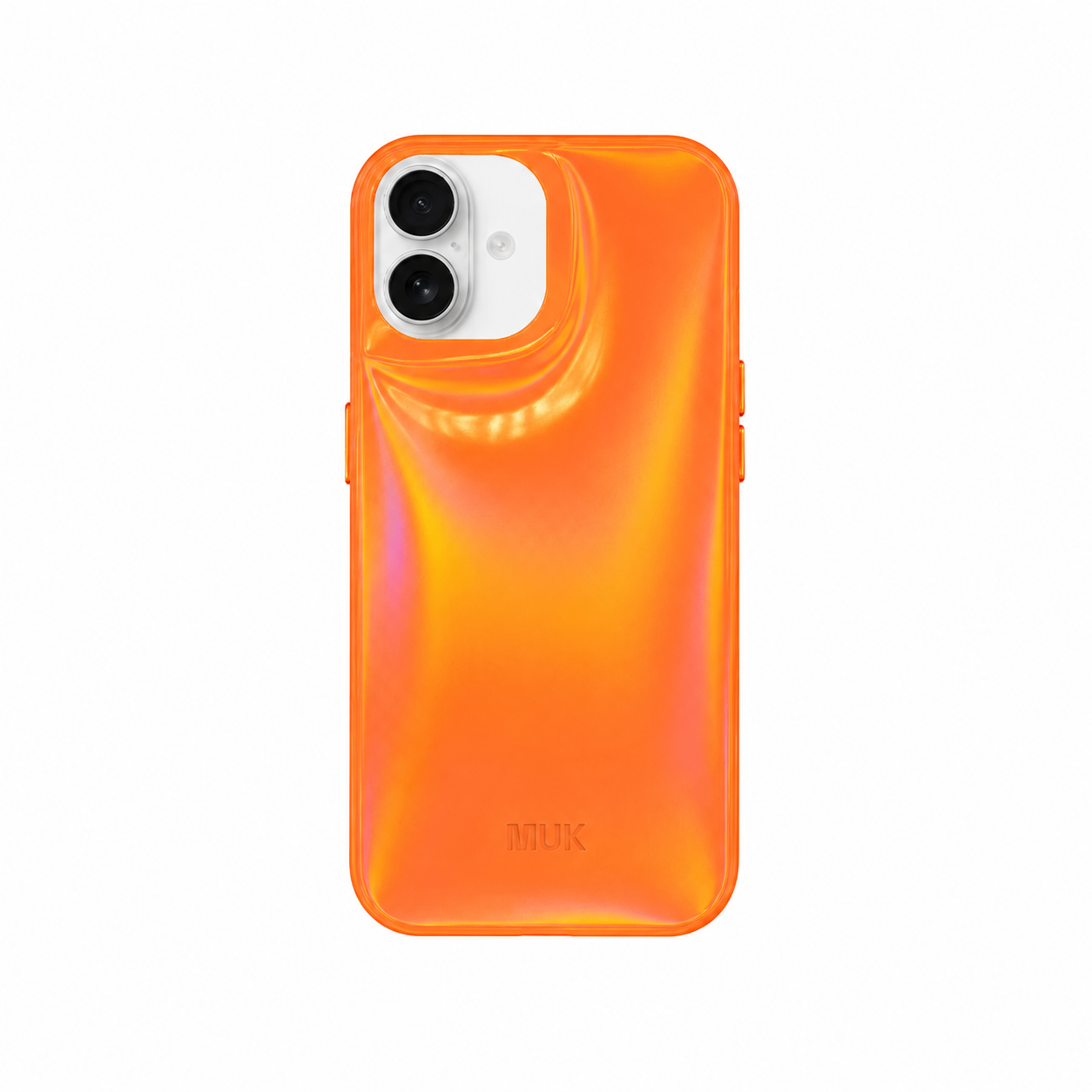 Charol Puffy Holographic Orange Phone Case