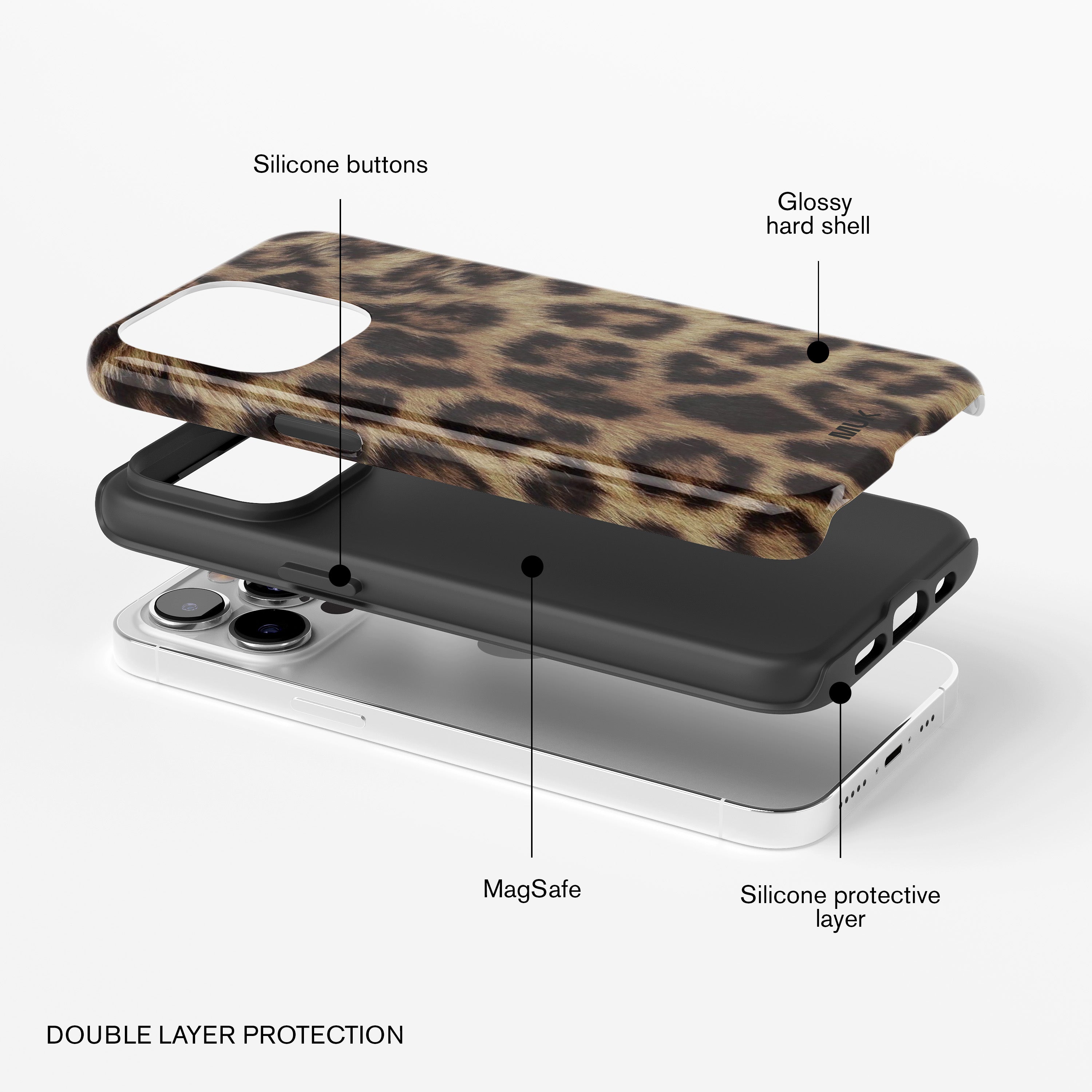 Tough Magsafe phone case - Leopard - Gigi Vives