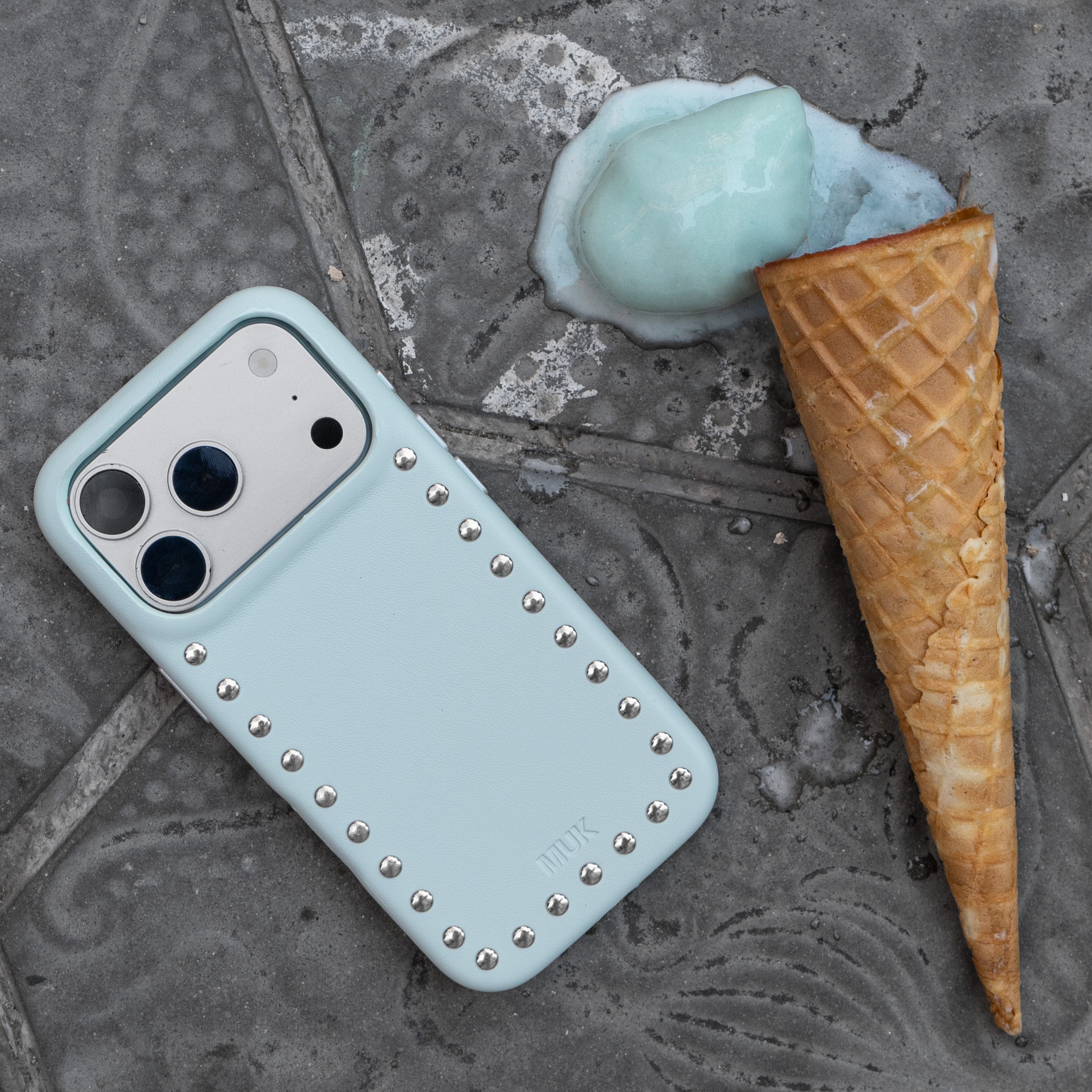 Light Blue Studs Mobile Phone Case