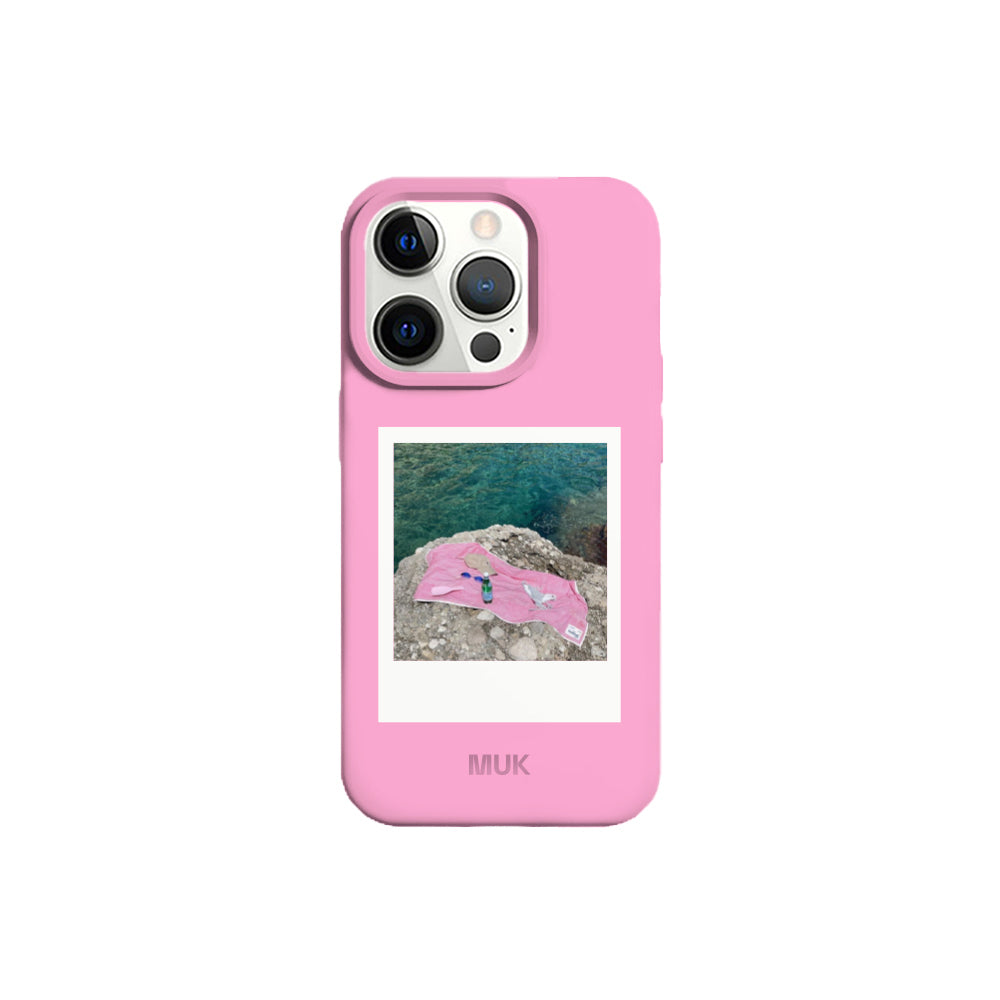 Polaroid Phone Case - Pink Personalized - Apple / iPhone 17 / Pink Polaroid Phone Case - Pink Personalized - Apple / iPhone 17 / Pink