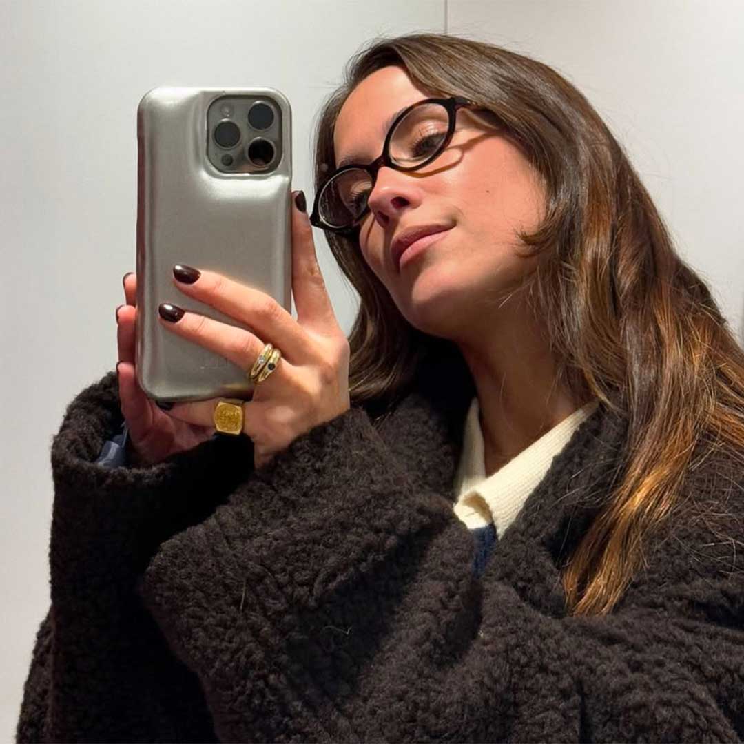 Silver Puffy Phone Case - Laura Escanes