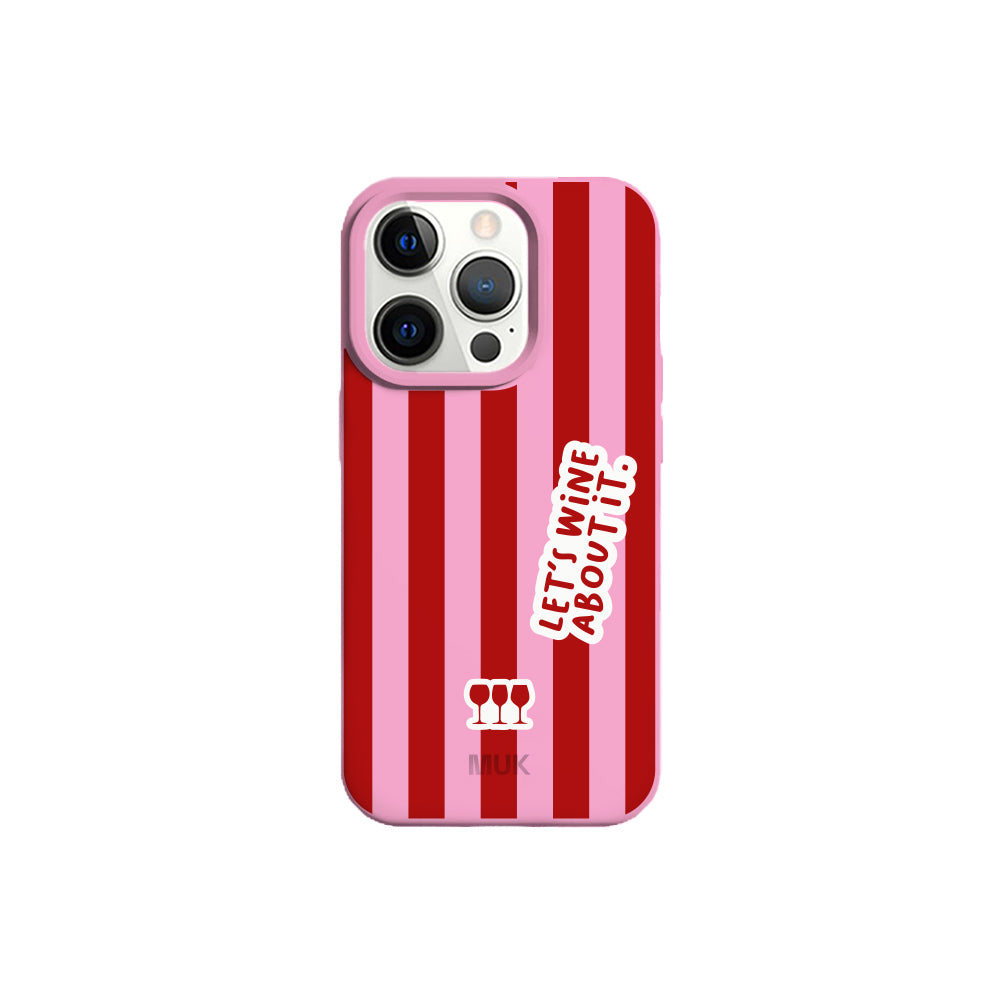 Funda de móvil Let's Wine About It - Pink - Tómatelo con vino