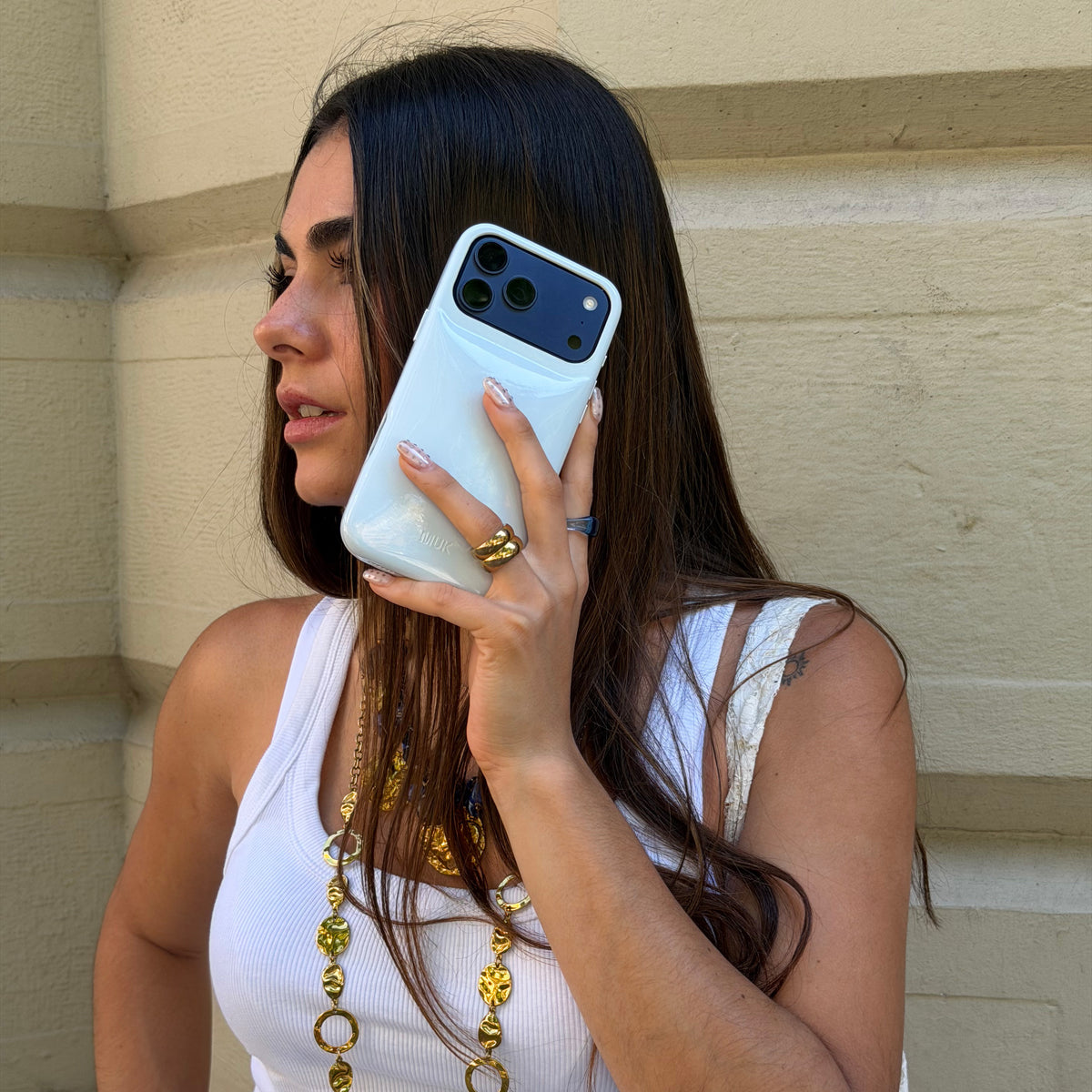 Charol Puffy Ice Blue Phone Case