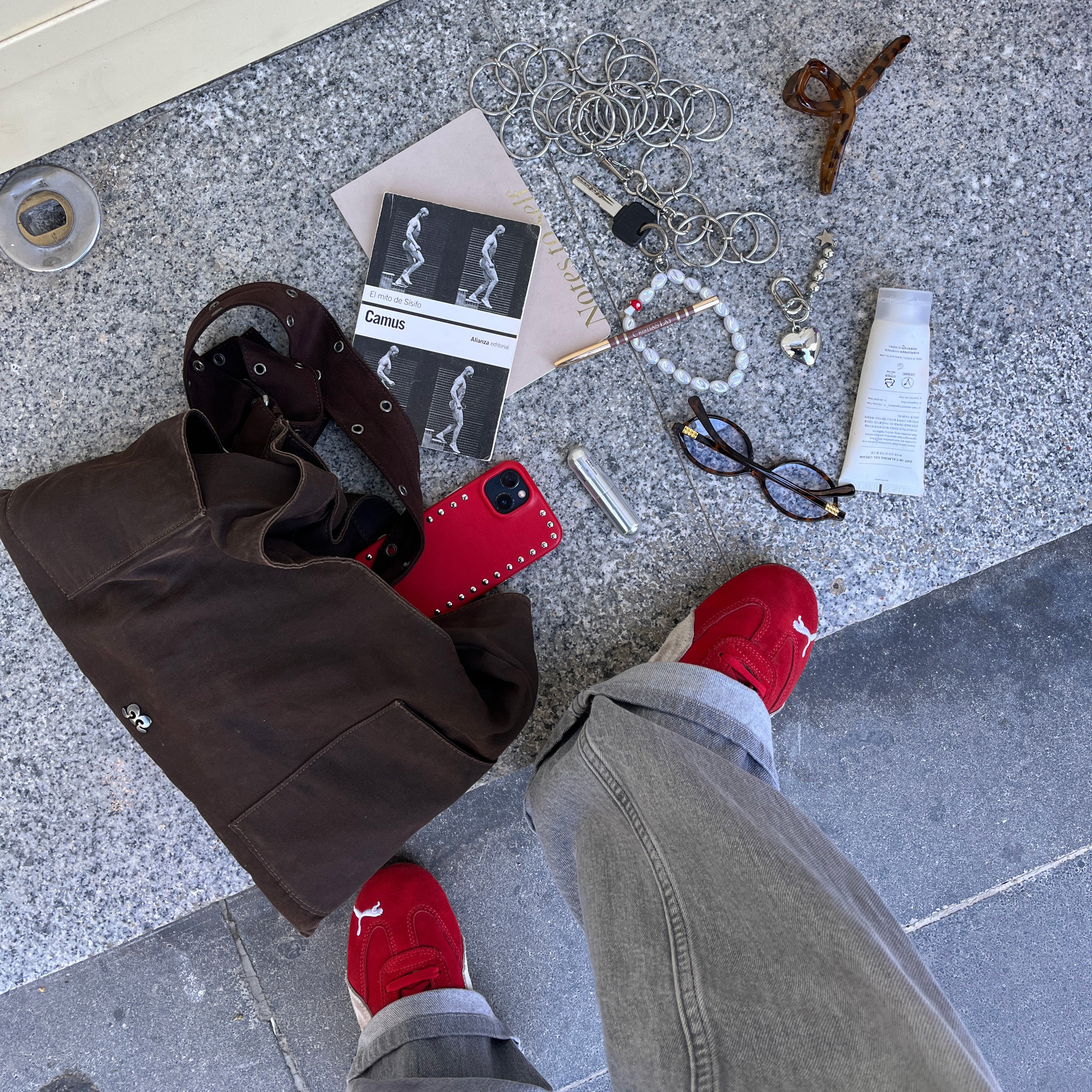 Red Studs Phone Case