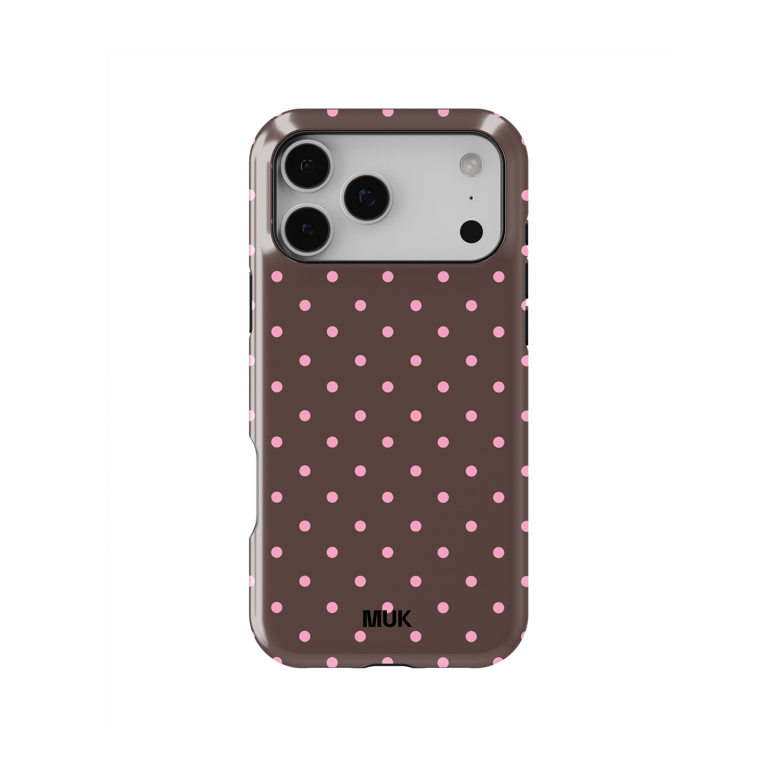 Funda de móvil Tough Magsafe - Small Dots Brown Pink