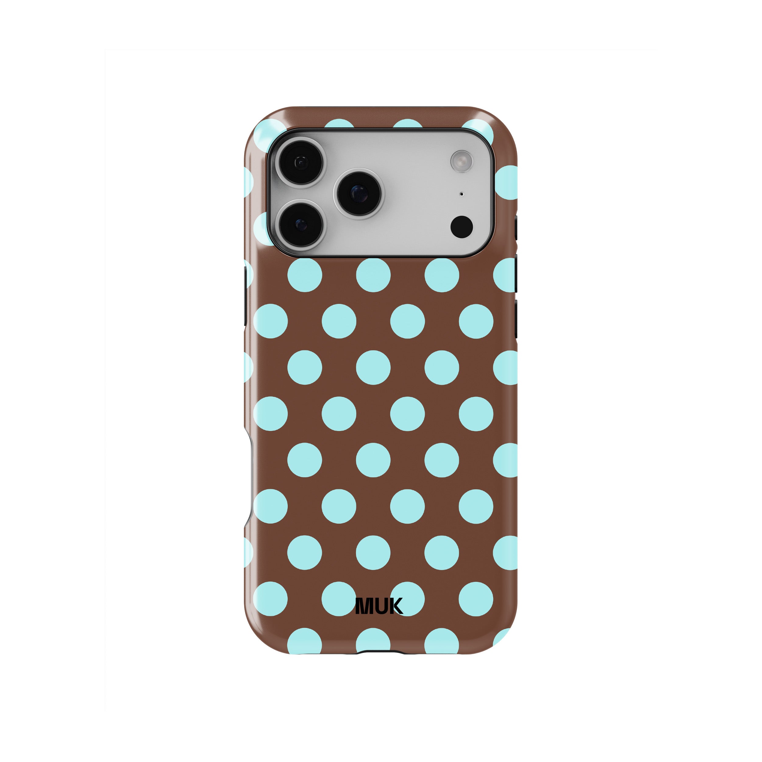 Funda de móvil Tough Magsafe - Small Dots Brown Turquoise