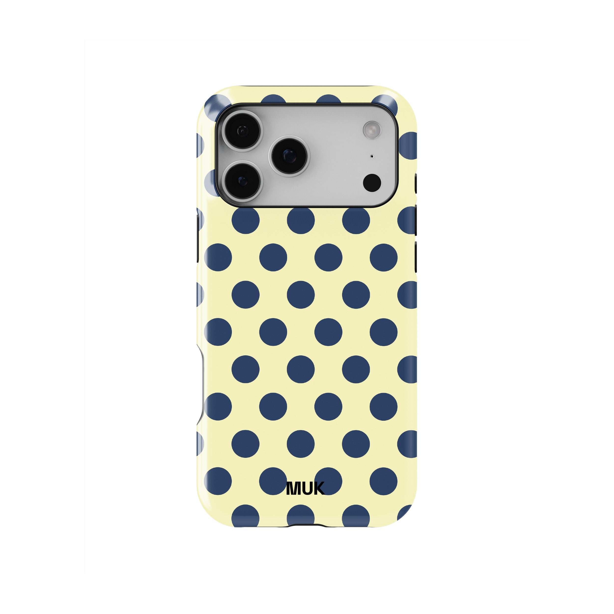 Funda de móvil Tough Magsafe - Small Dots Yellow Navy