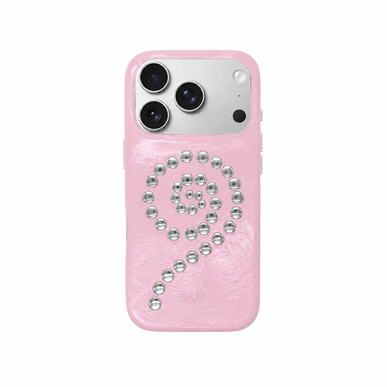 Spiral Studs Case - Pink