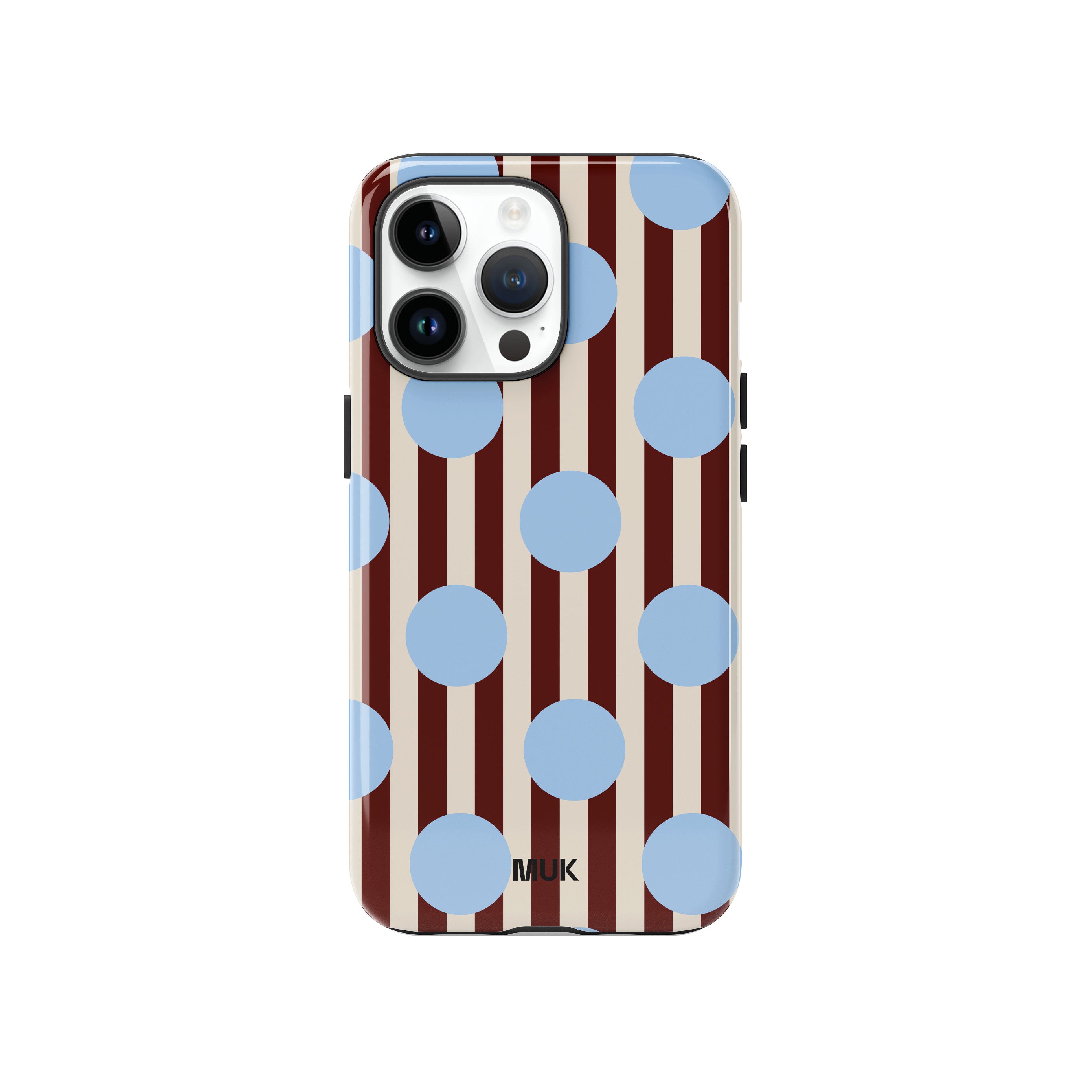 Funda de móvil Tough Magsafe - Stripes Big Dots Blue