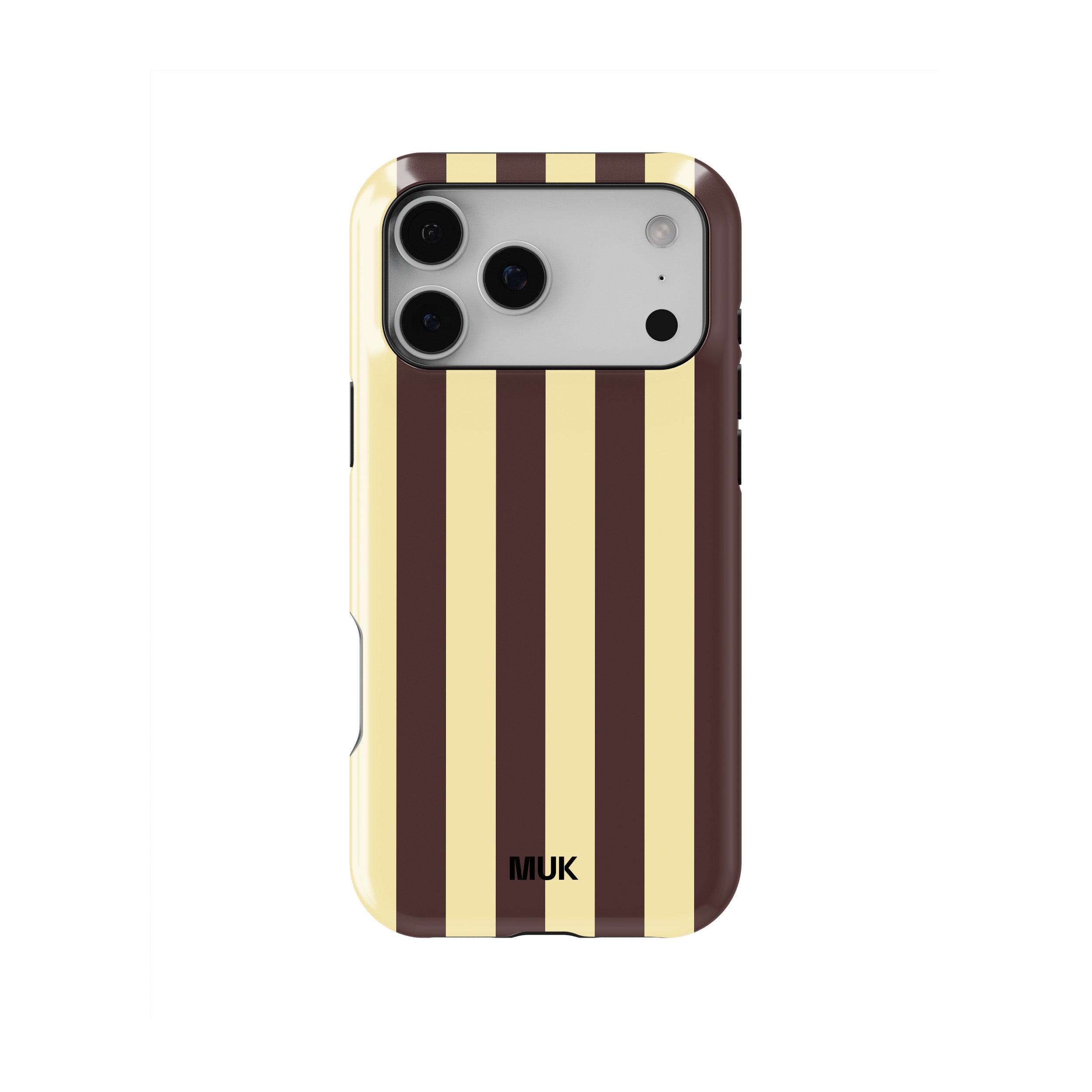 Funda de móvil Tough Magsafe - Stripes Brown Yellow