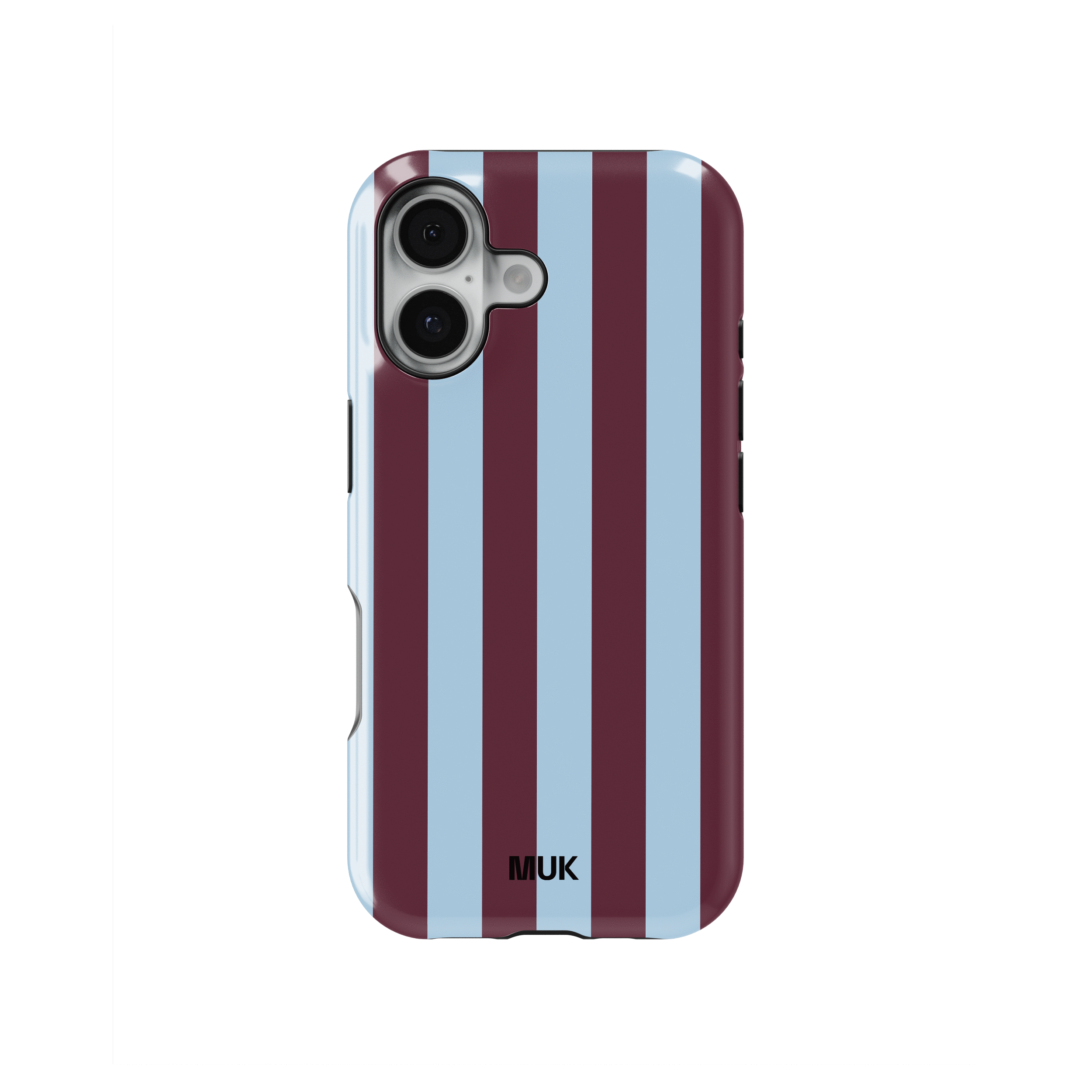 Tough Magsafe Phone Case - Stripes Brown Blue