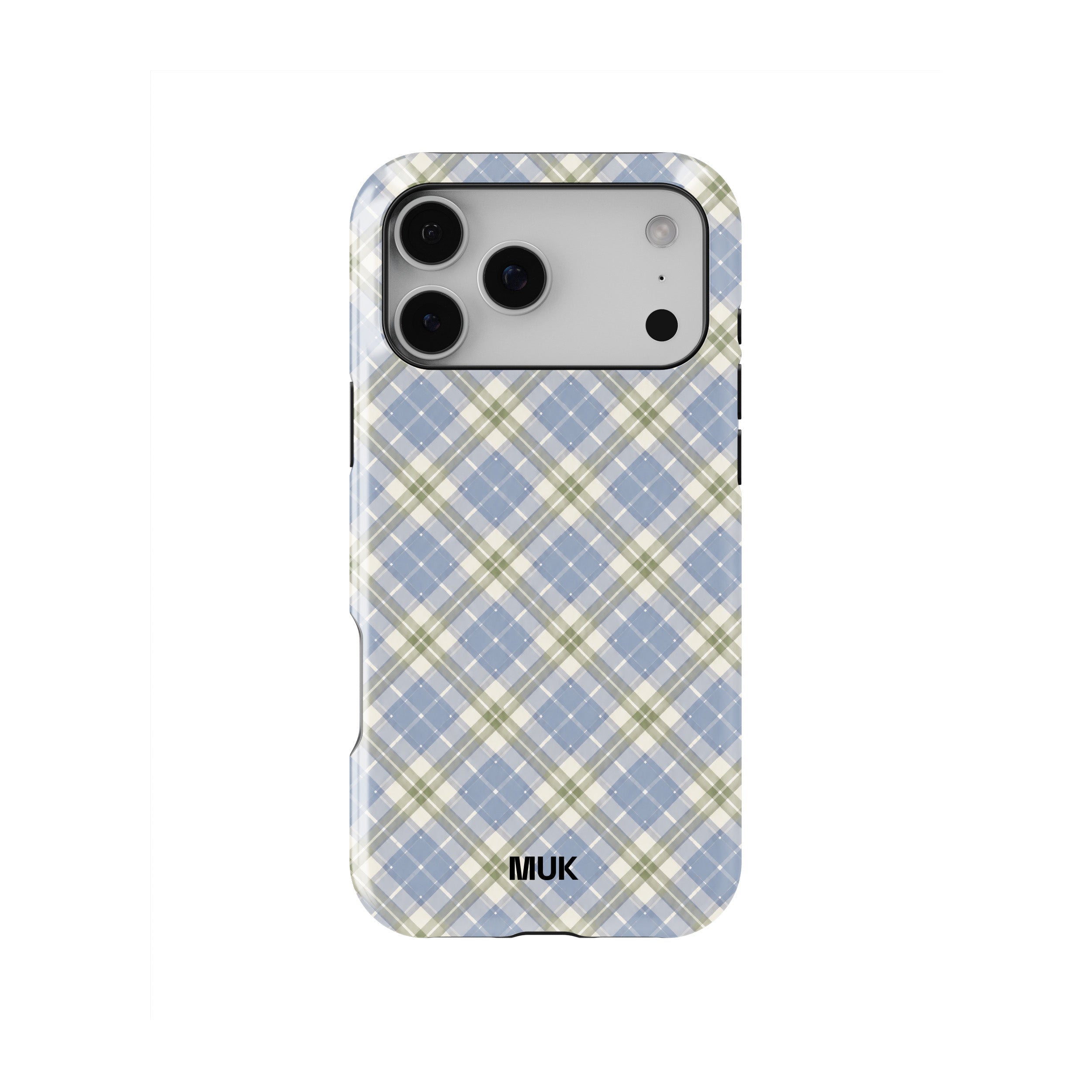 Funda de móvil Tough Magsafe - Tartan Green Blue