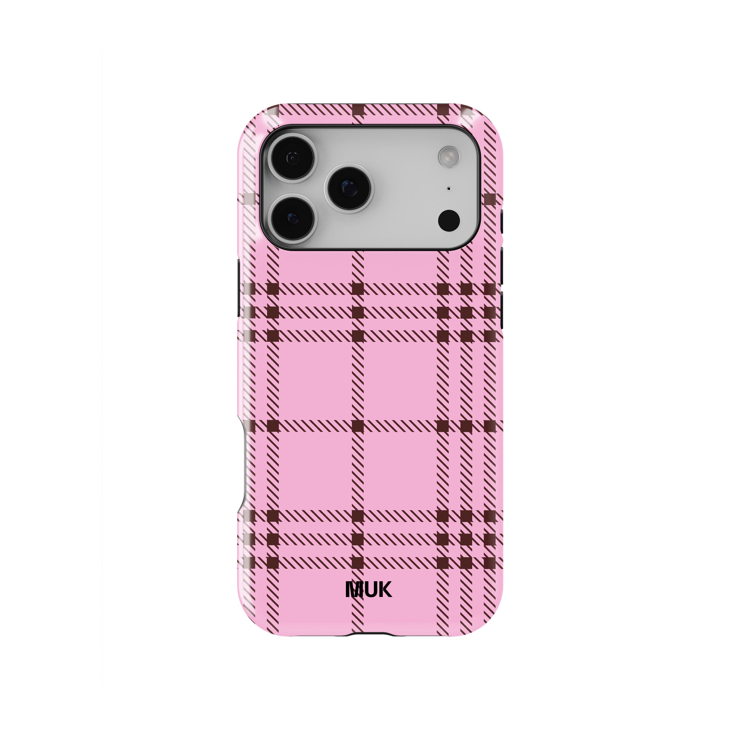 Funda de móvil Tough Magsafe - Tartan Pink Brown