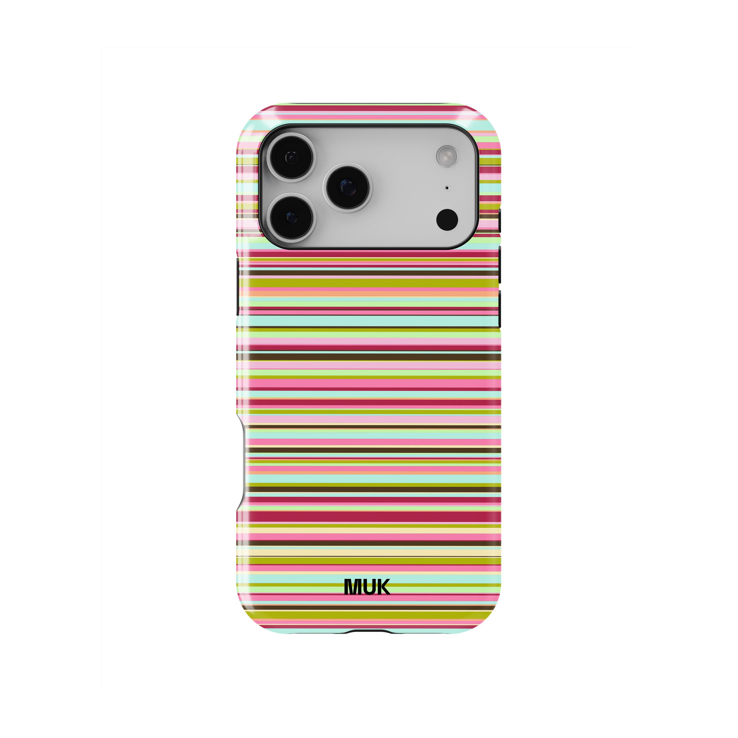 Funda de móvil Tough Magsafe - Horizontal Stripes Green