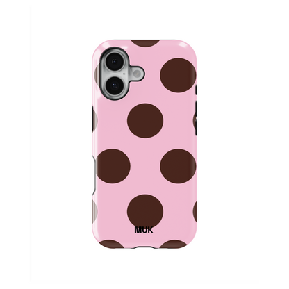 Funda de móvil Tough Magsafe - Dots Pink Brown