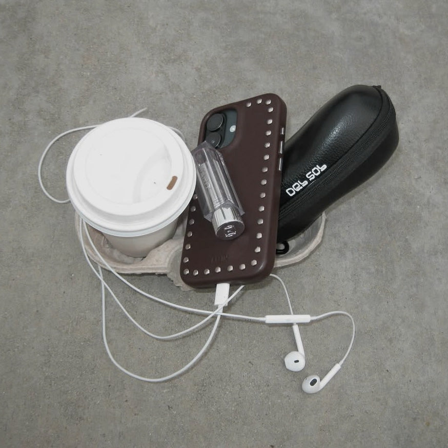 Brown Studs Phone Case