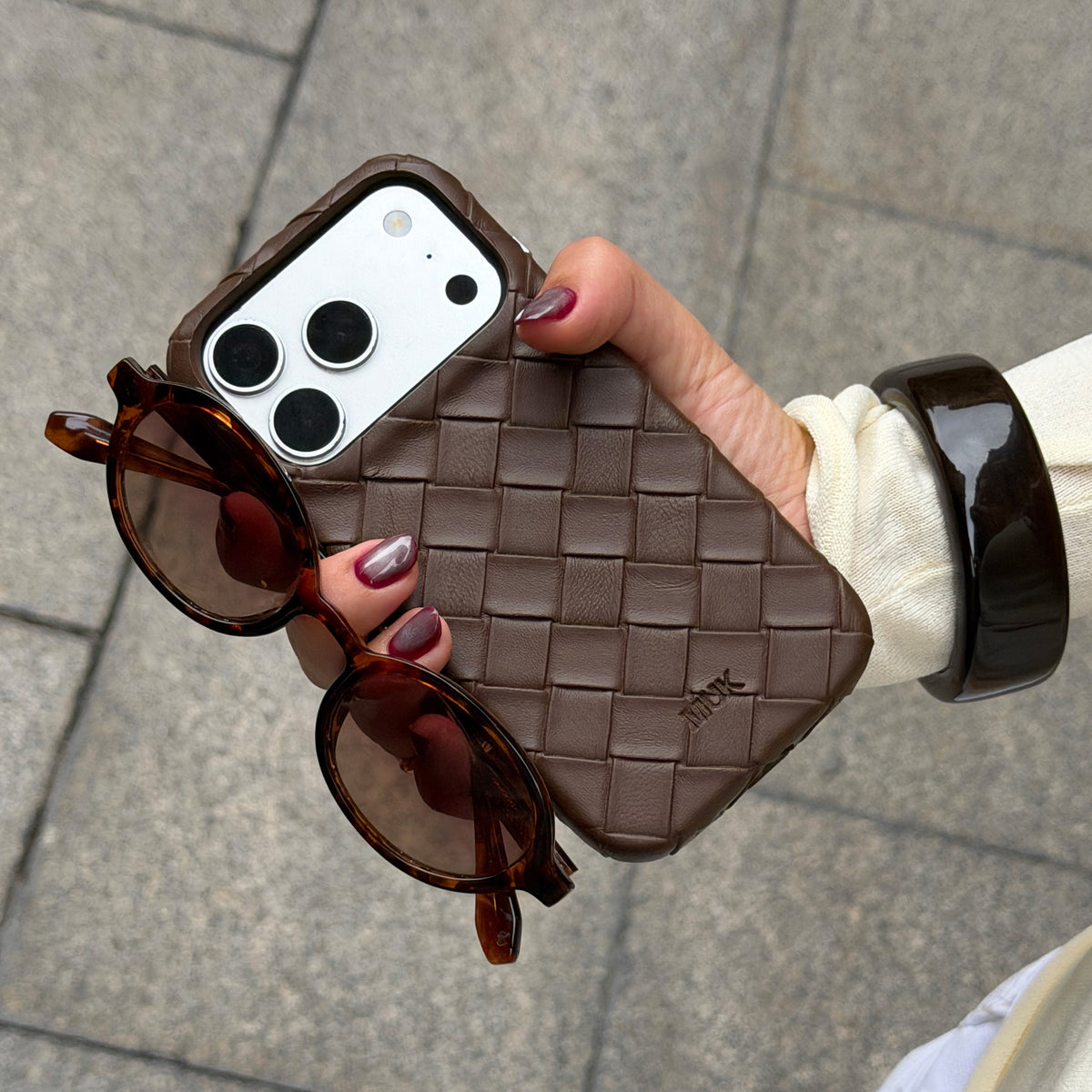 Funda de móvil Criss Cross Brown