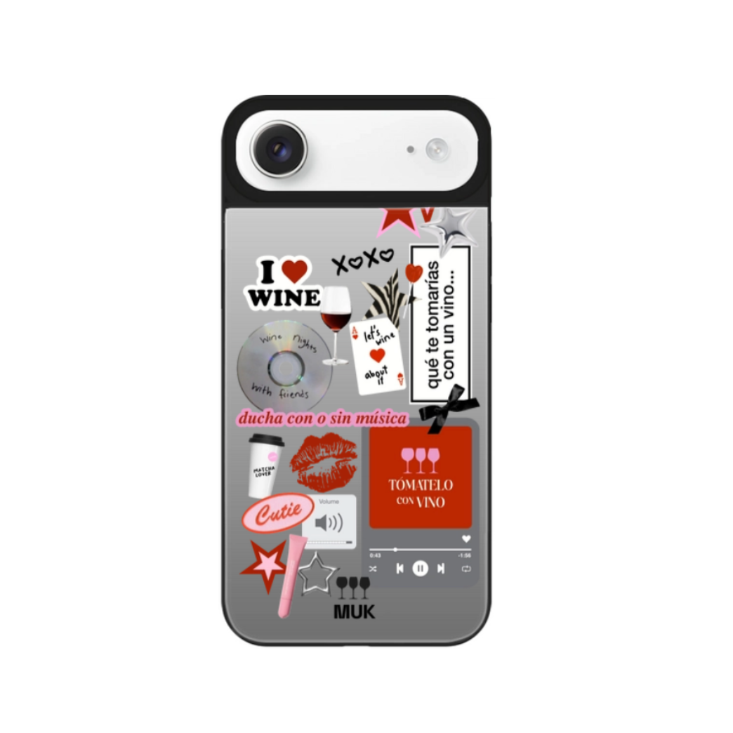Funda de móvil Stickers Mirror - Tómatelo con vino