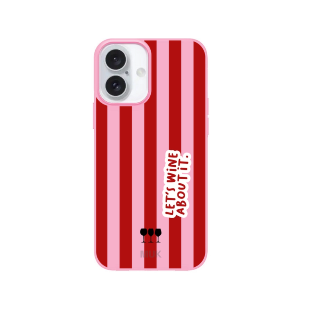 Funda de móvil Let's Wine About It - Pink - Tómatelo con vino